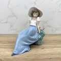 Vintage Nao by Lladro Daisa 1987 - Girl Listening to the Bird's Songs number 1042, Hand Made Spanish Home Decoration Ornaments Housewarming