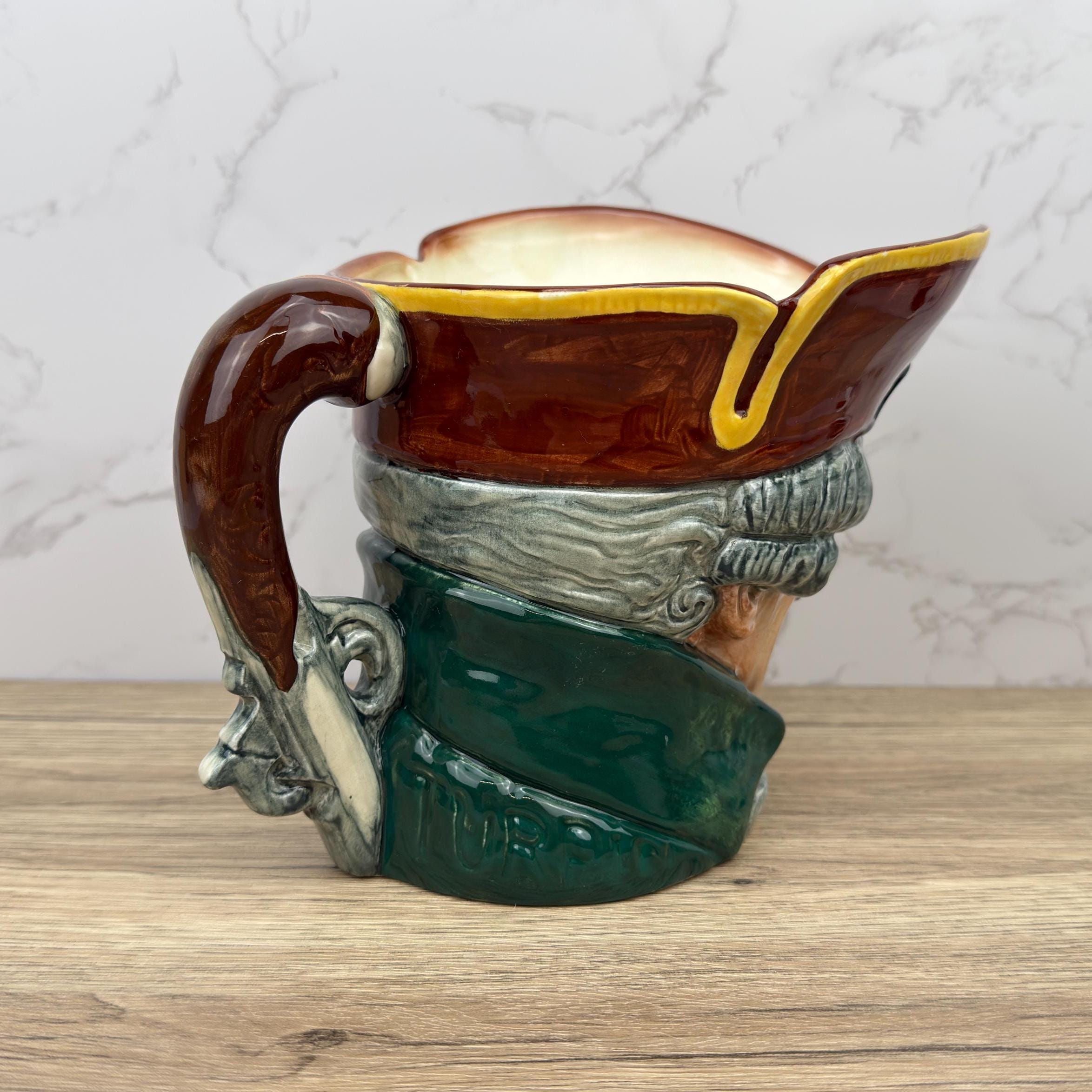 Royal Doulton Dick Turpin Toby Jug, Vintage Porcelain Pitcher