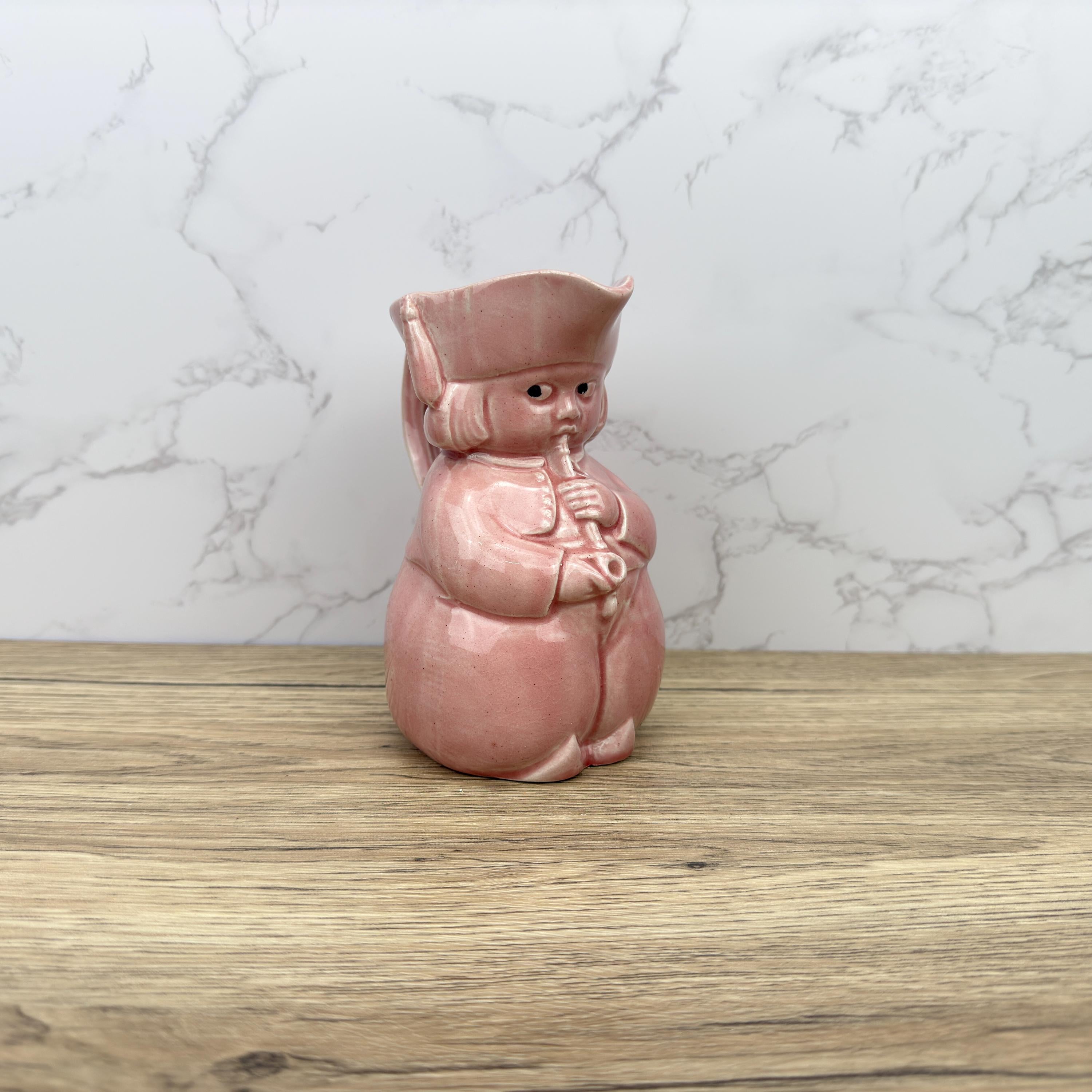 Quirky Vintage Ceramic Toby Jug Vase, Antique Character Mug