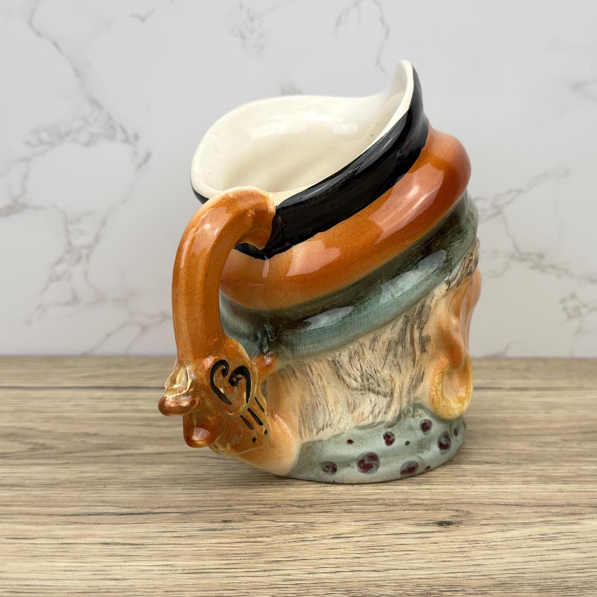 Vintage Pirate Toby Jug, Keystone Pottery, British Beer Pitcher