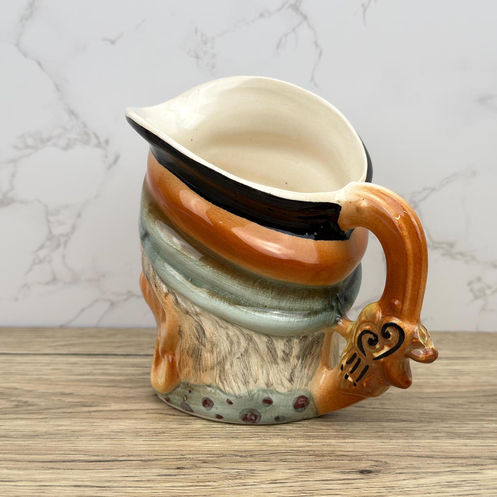 Vintage Pirate Toby Jug, Keystone Pottery, British Beer Pitcher
