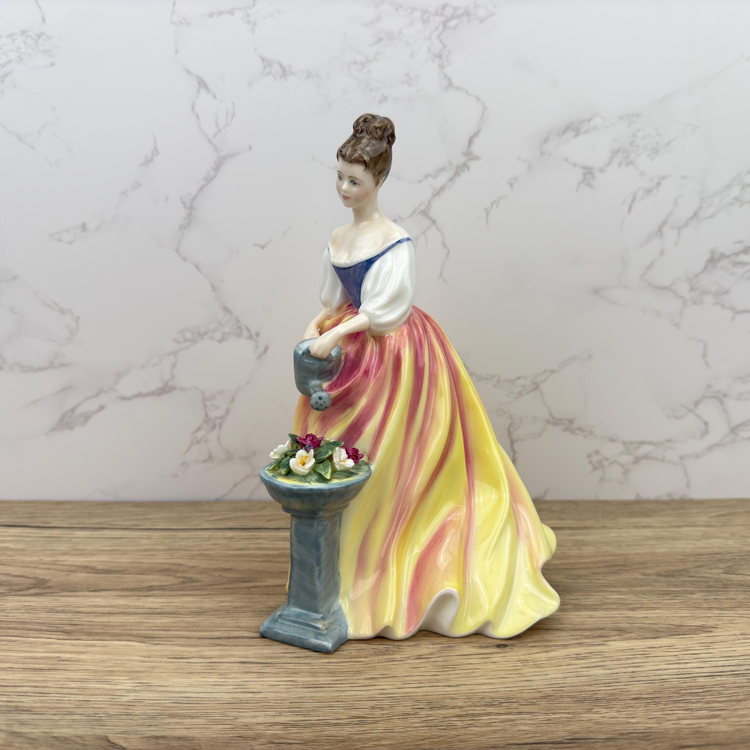 Vintage Royal Doulton Figurines, Large Porcelain Figure, ALEXANDRA, HN3286, Lady Watering Flowers, Stunning Pretty Ladies Collectible Gifts