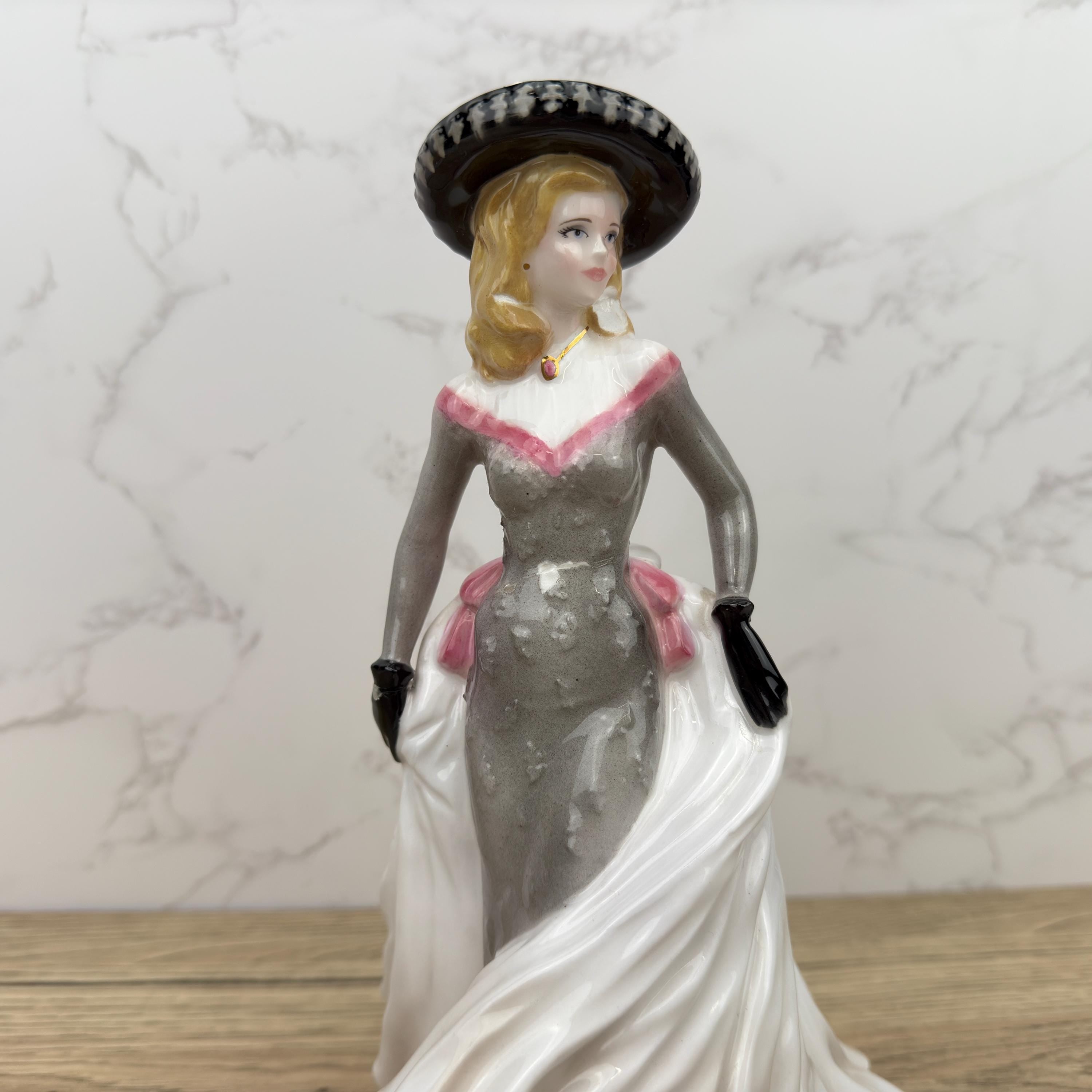 Royal Worcester Figurine, Summer Regatta, Bone China (Restored)