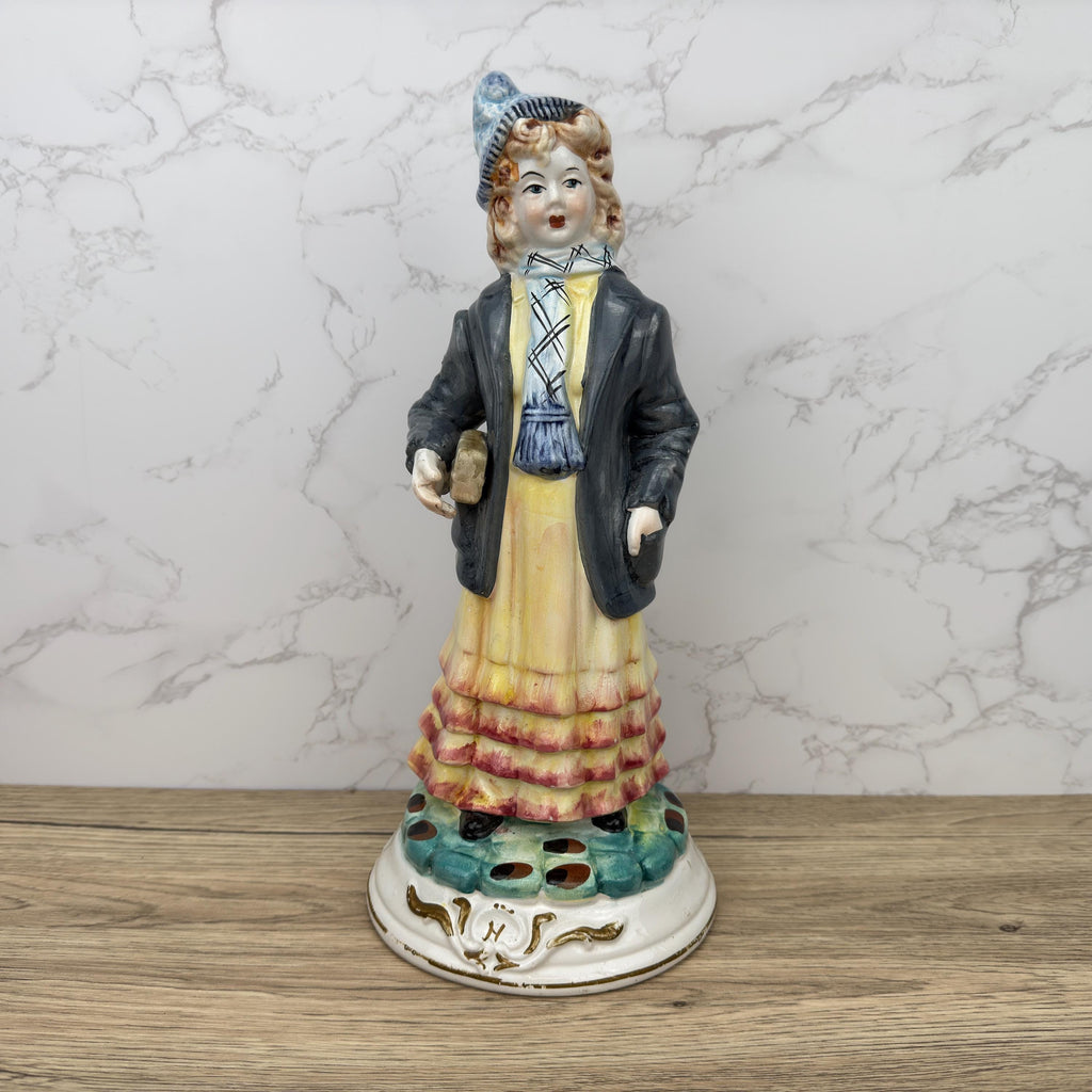Vintage Capodimonte Figurines, Porcelain Boy and Girl, Italian Home Decor