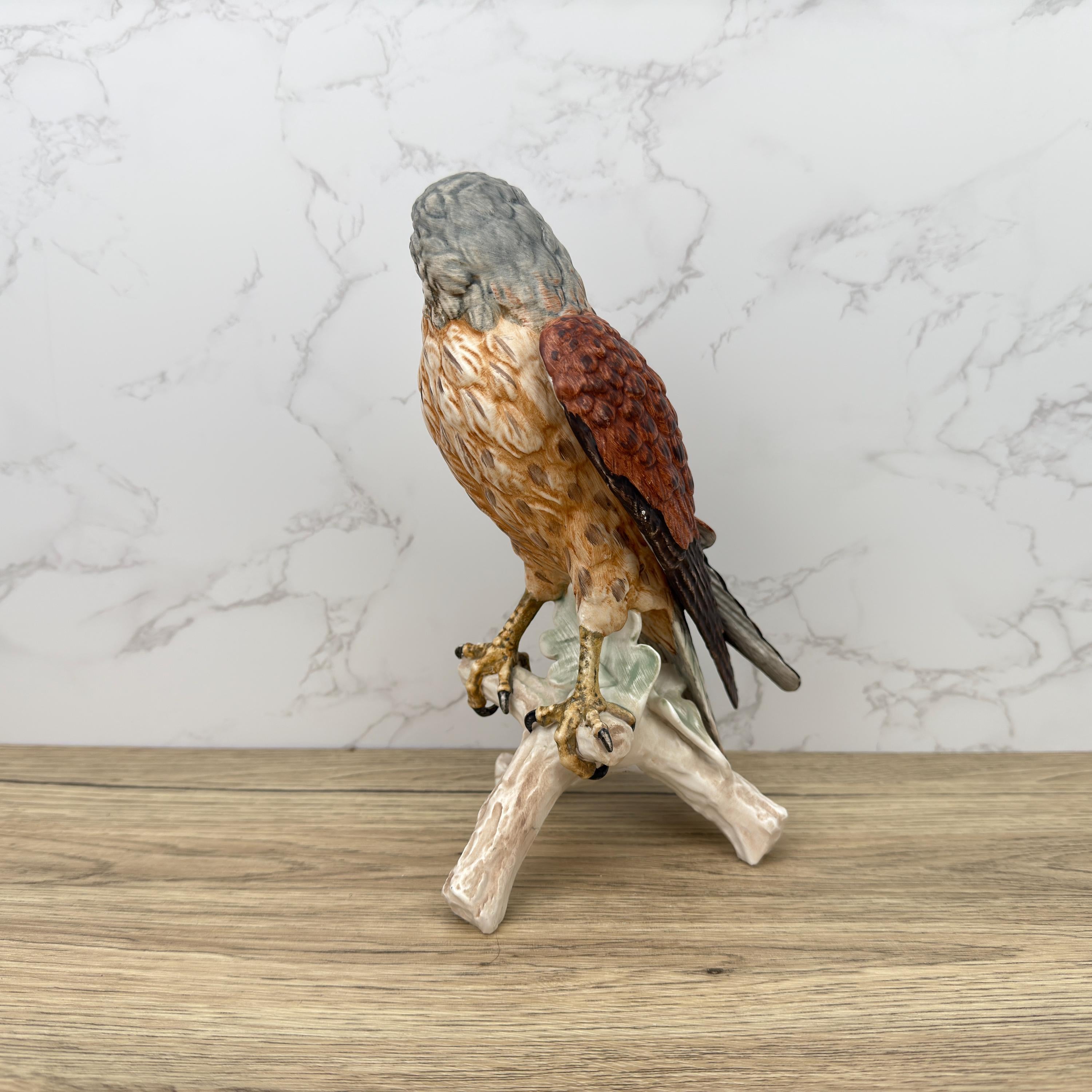 Vintage Goebel Hummel Falcon Porcelain Sculpture, Western Germany, 1969