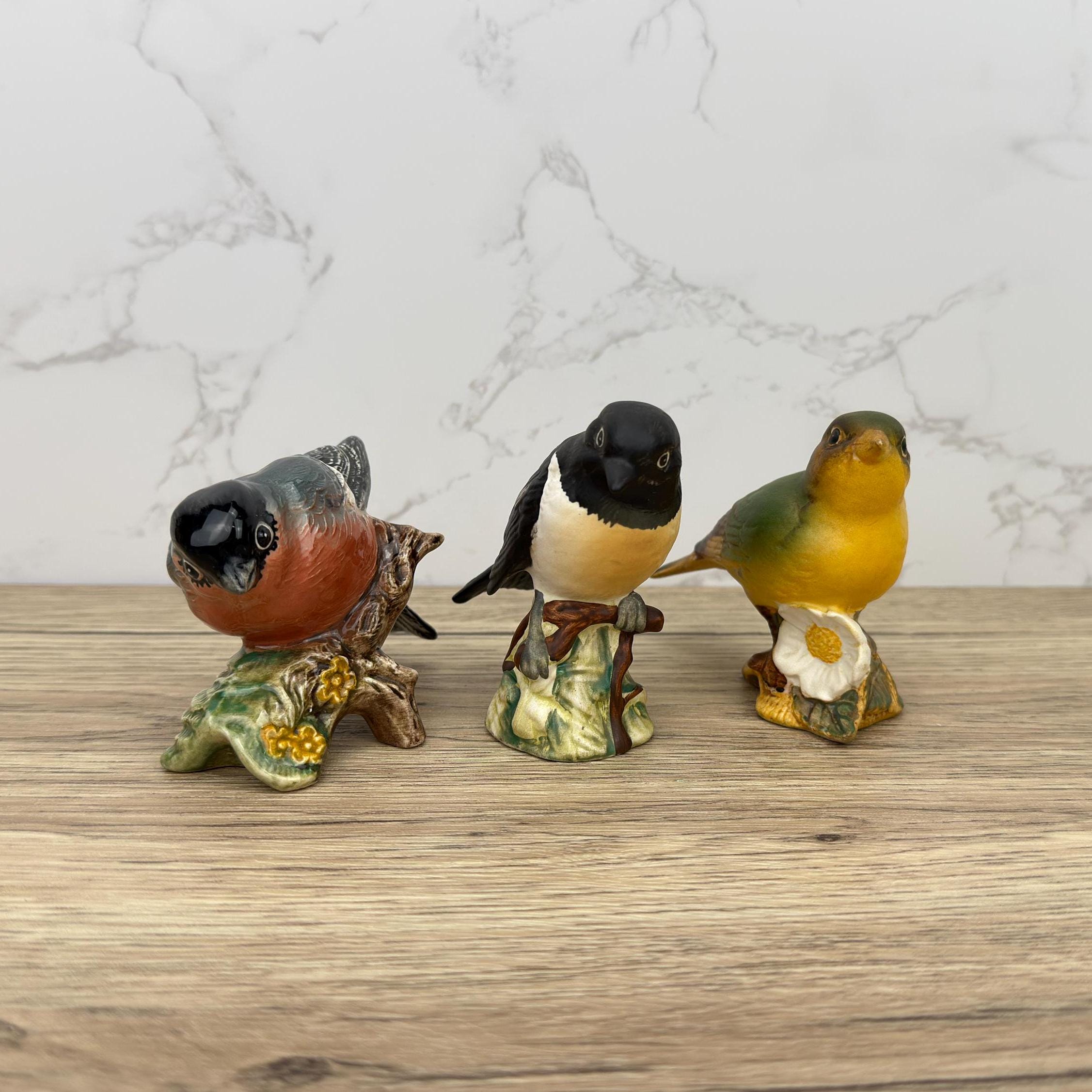 Antique Beswick Porcelain Bird Figurines, Made in England