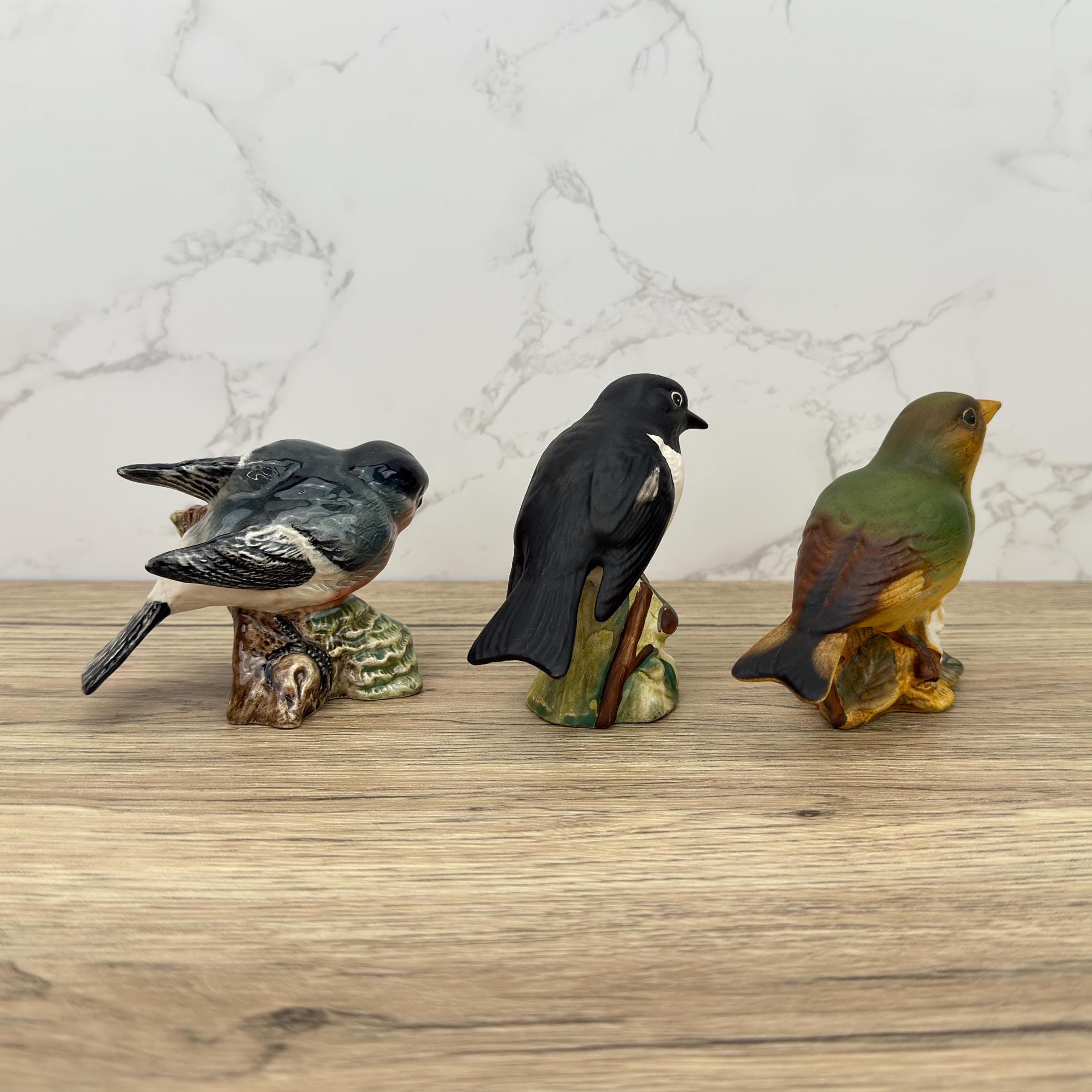 Antique Beswick Porcelain Bird Figurines, Made in England