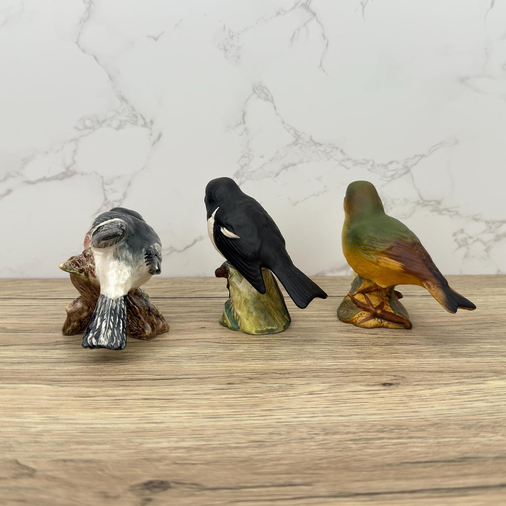 Antique Beswick Porcelain Bird Figurines, Made in England