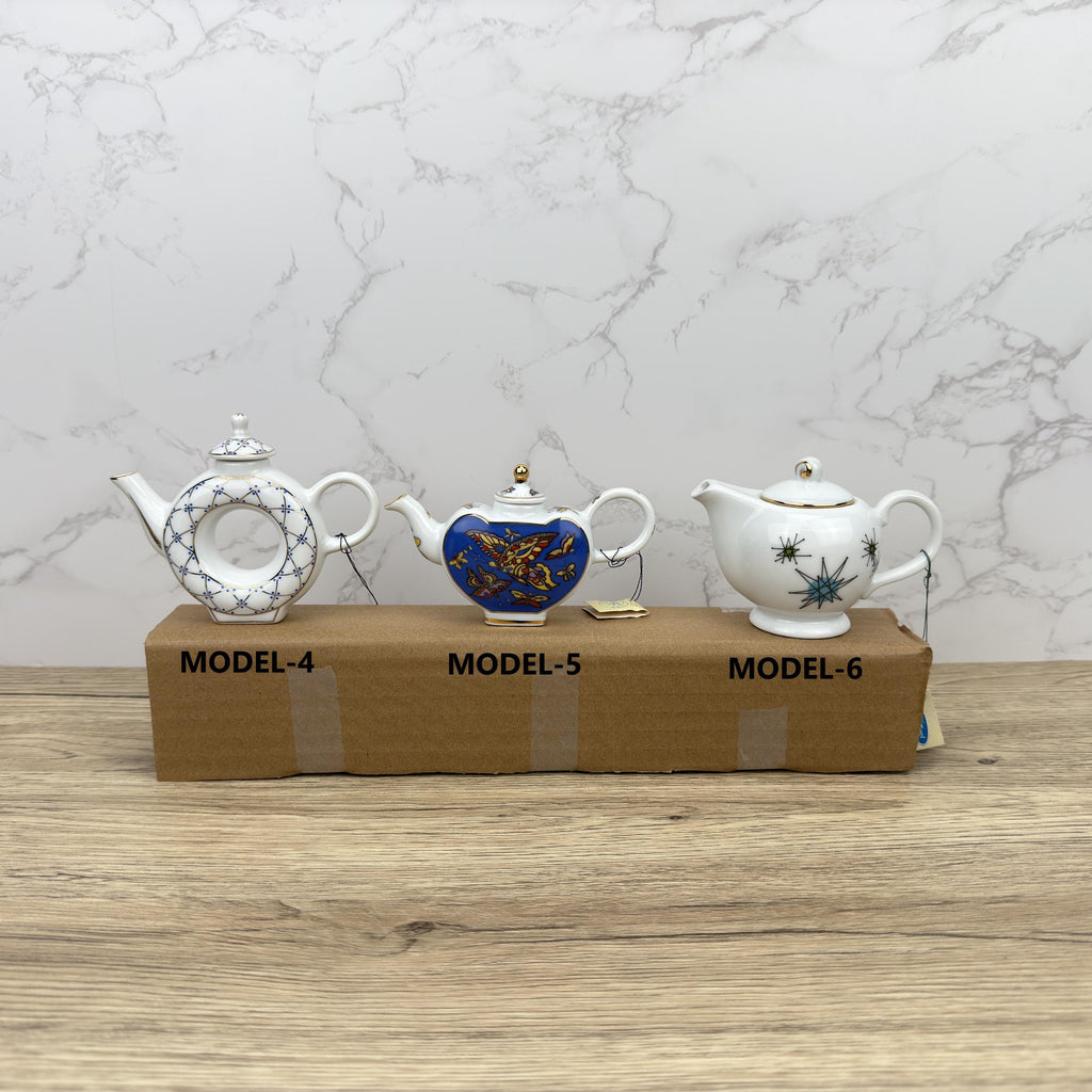 Porcelain Art Miniature Teapot, Home Kitchen Decor