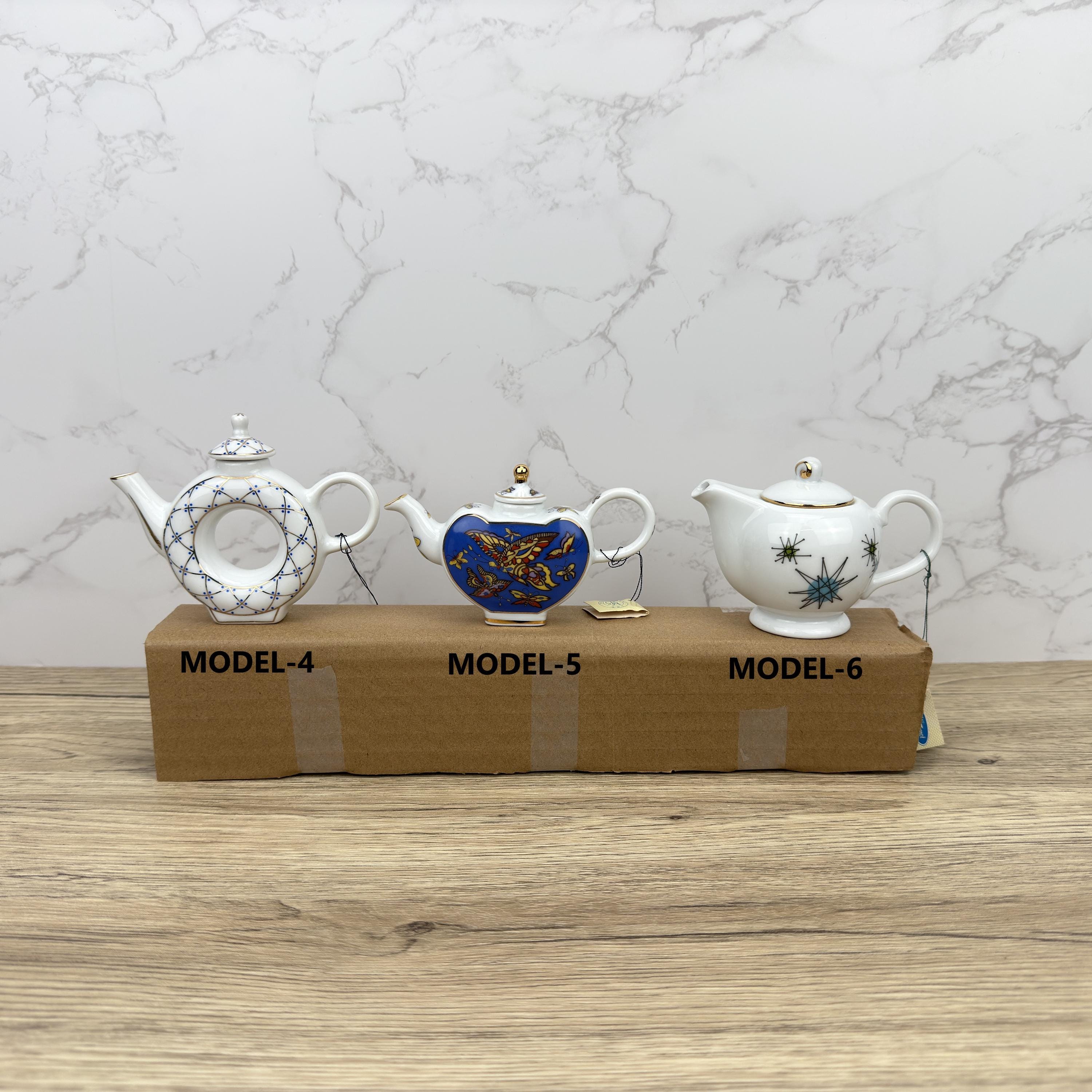 Porcelain Art Miniature Teapot, Home Kitchen Decor