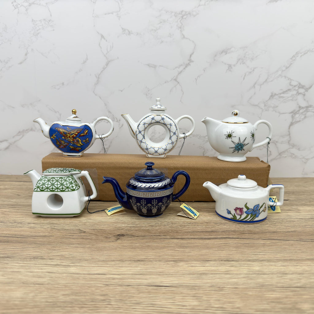 Porcelain Art Miniature Teapot, Home Kitchen Decor