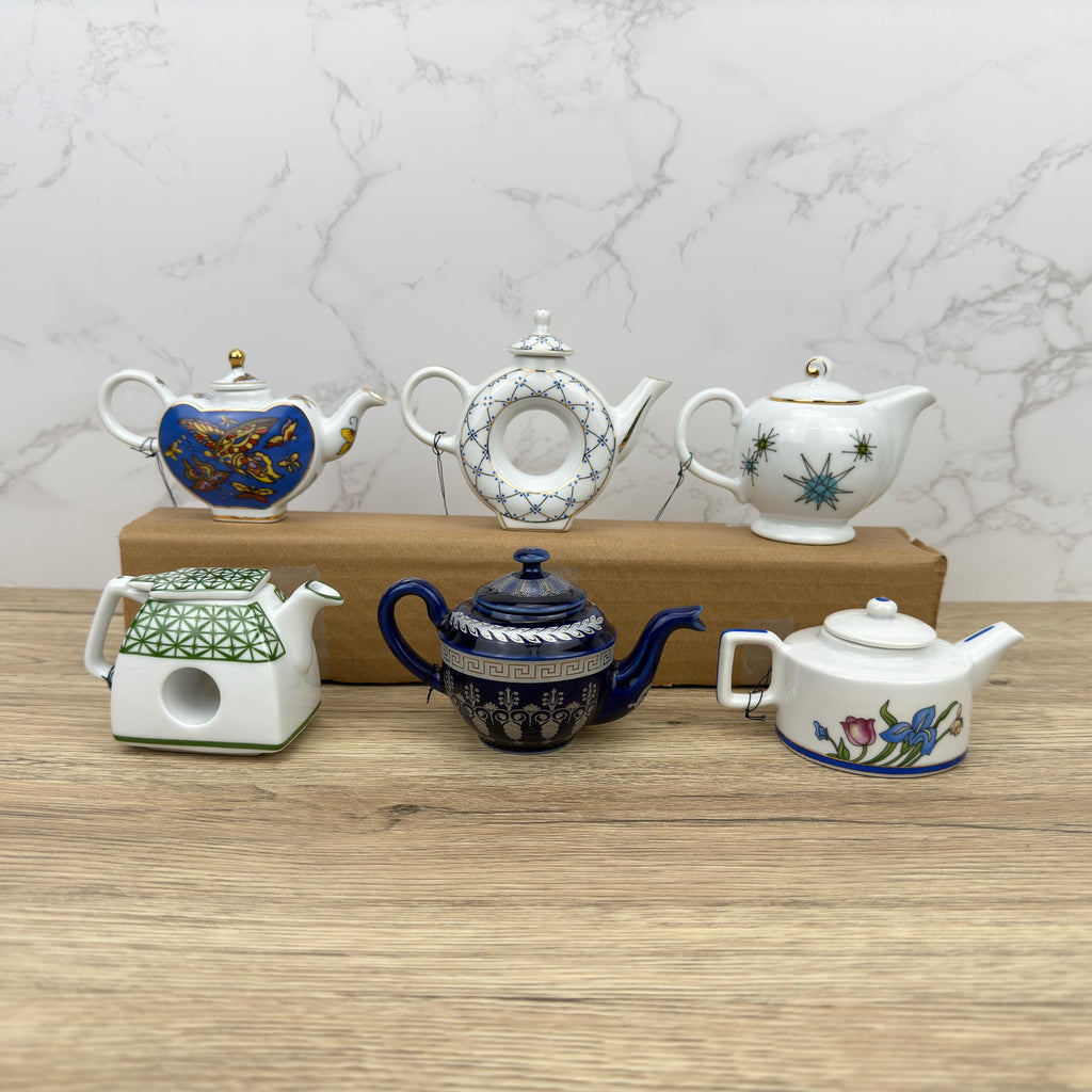 Porcelain Art Miniature Teapot, Home Kitchen Decor