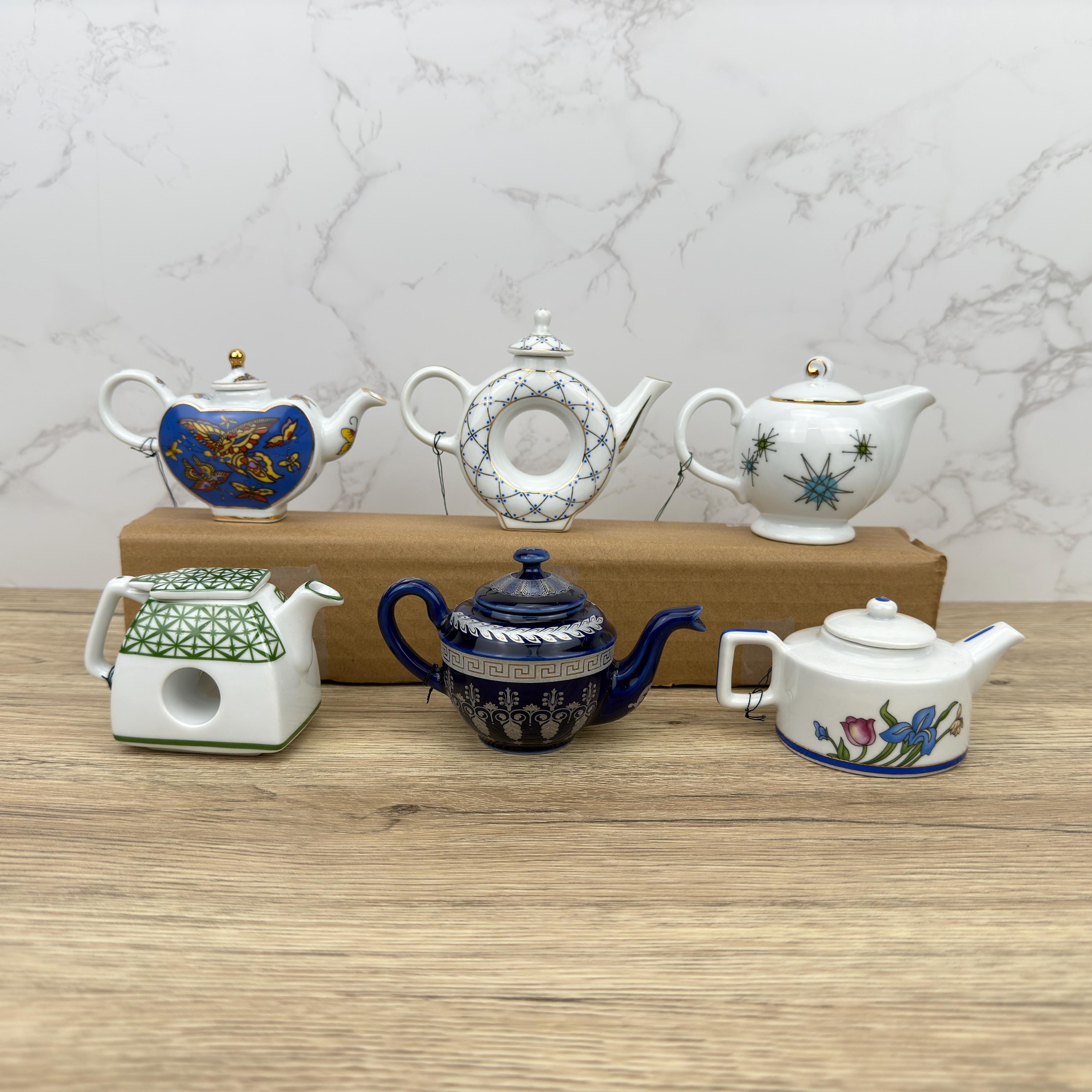 Porcelain Art Miniature Teapot, Home Kitchen Decor