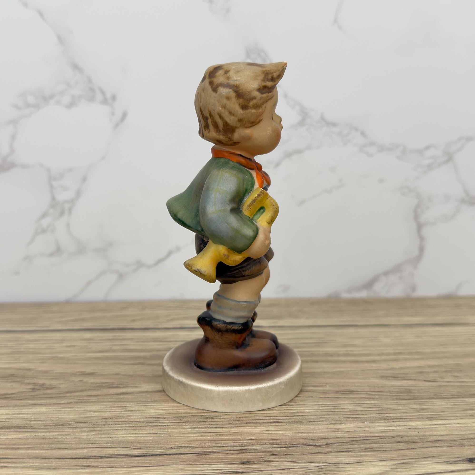 Vintage Goebel Hummel Little Musician Figurine, Western Germany (Damaged)
