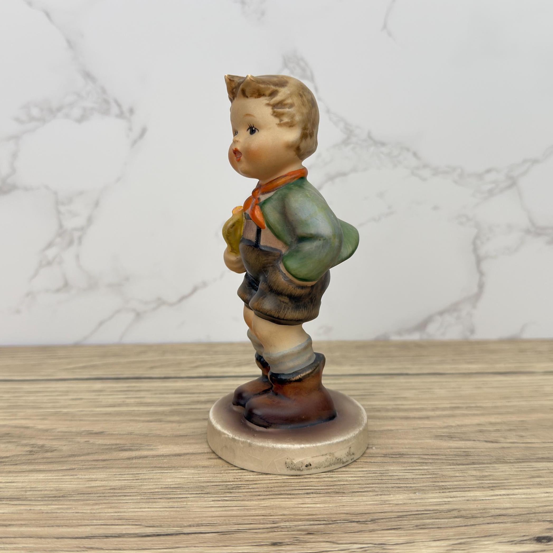Vintage Goebel Hummel Little Musician Figurine, Western Germany (Damaged)