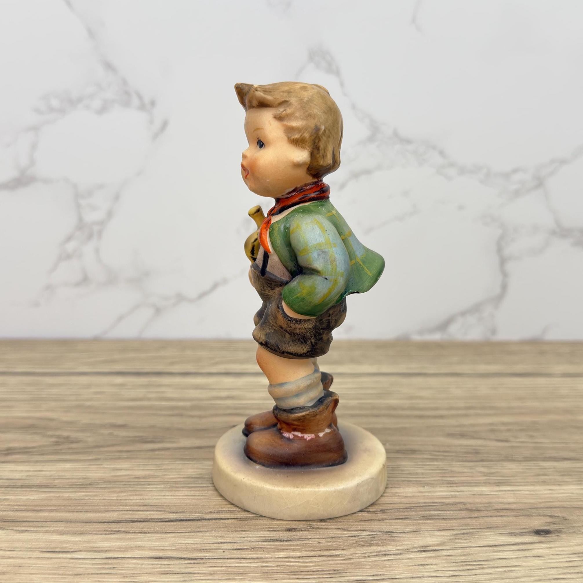 Goebel Hummel Trumpet Boy Figurine, Nr.97, Collectible Porcelain