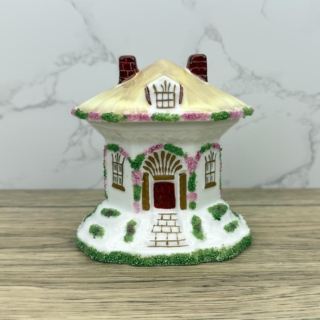 Vintage Coalport Porcelain Cottage, Thatched Roof, Fine Bone China House