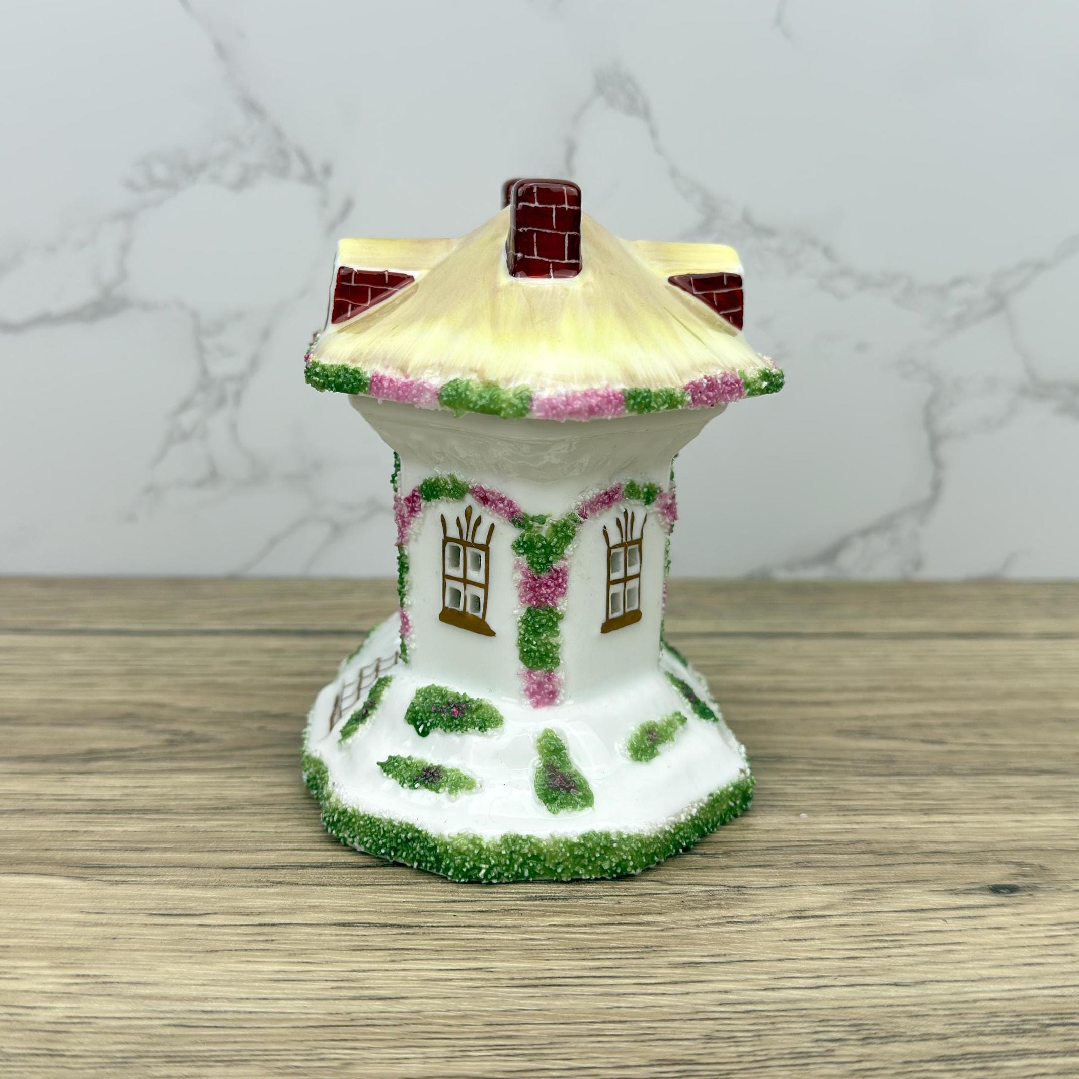 Vintage Coalport Porcelain Cottage, Thatched Roof, Fine Bone China House