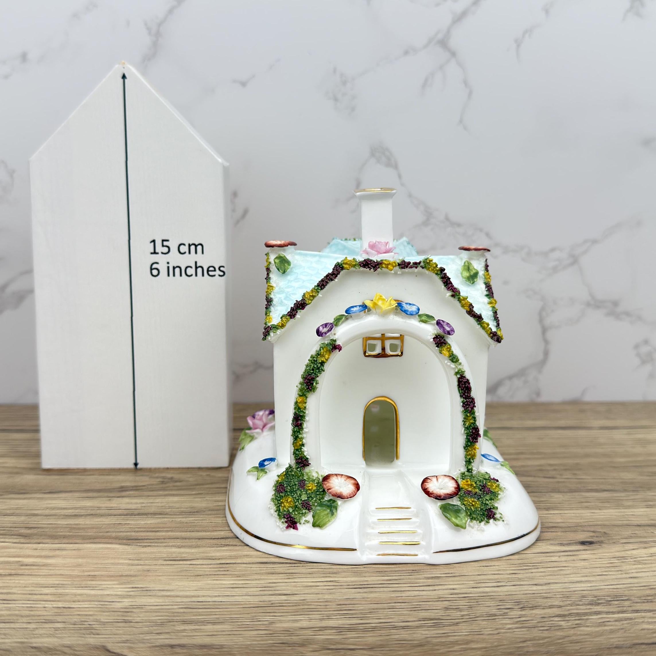 Coalport THE BOWER Porcelain Village House Figurine, British Made
