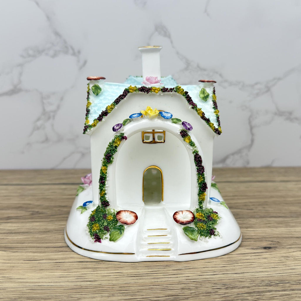 Coalport THE BOWER Porcelain Village House Figurine, British Made