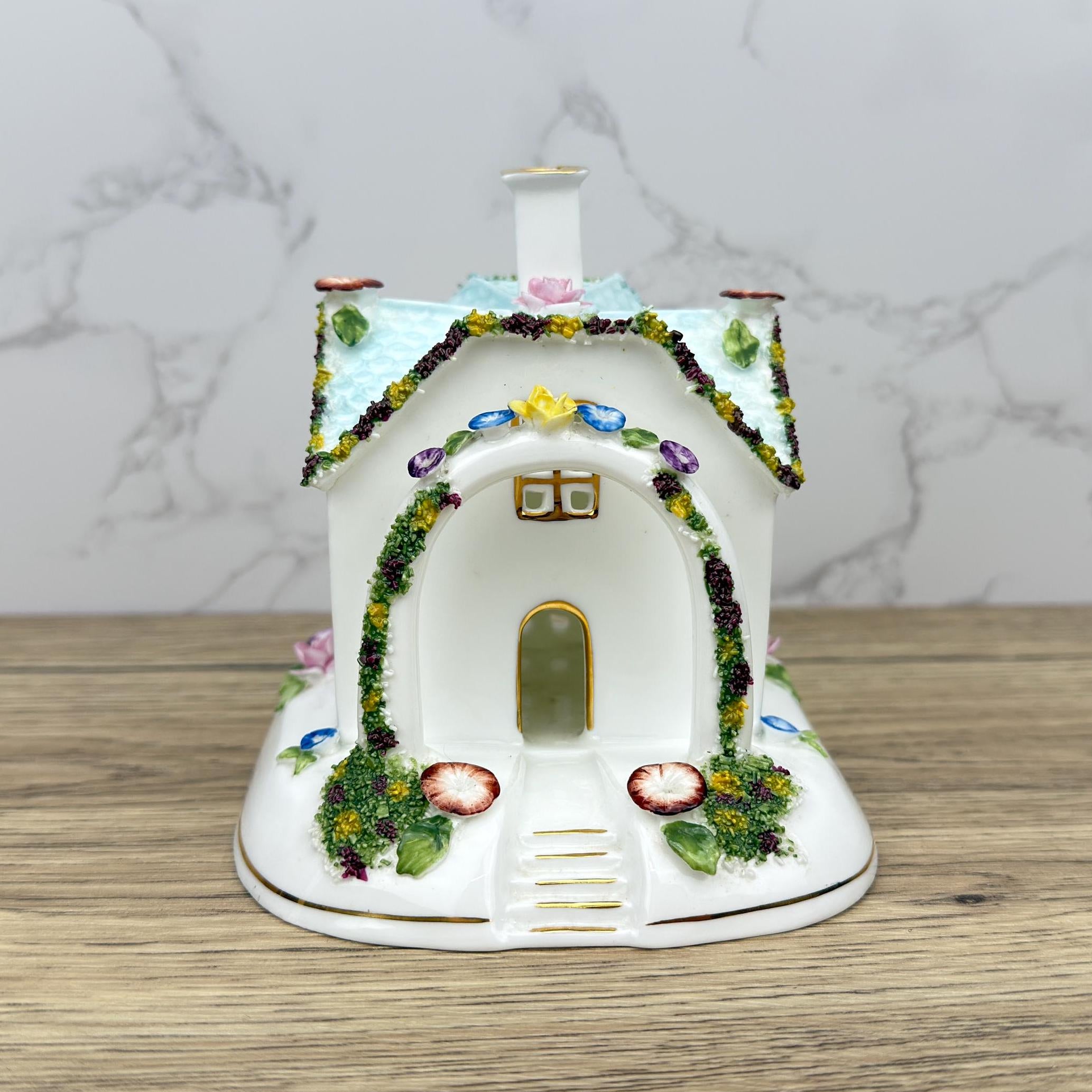 Coalport THE BOWER Porcelain Village House Figurine, British Made