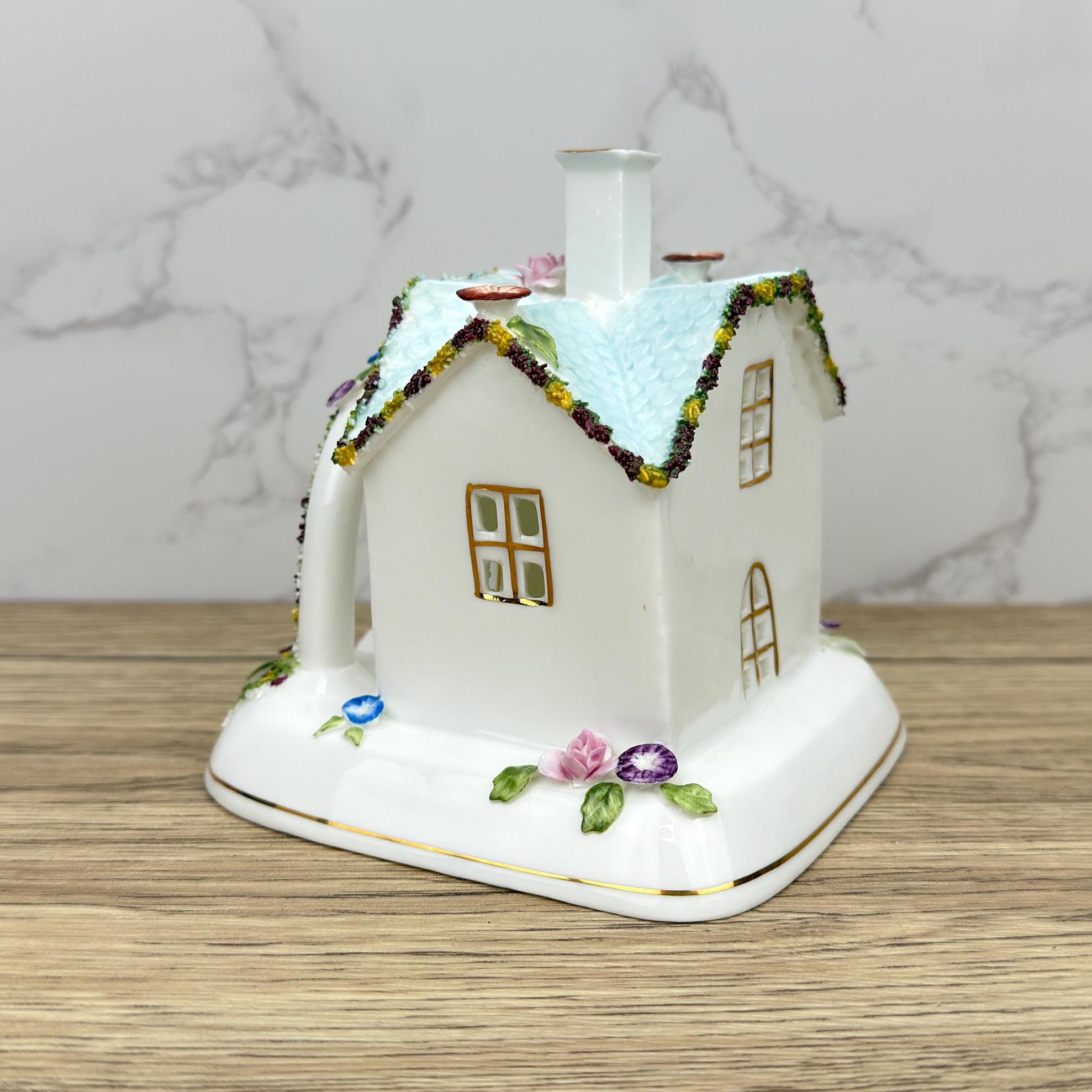 Coalport THE BOWER Porcelain Village House Figurine, British Made