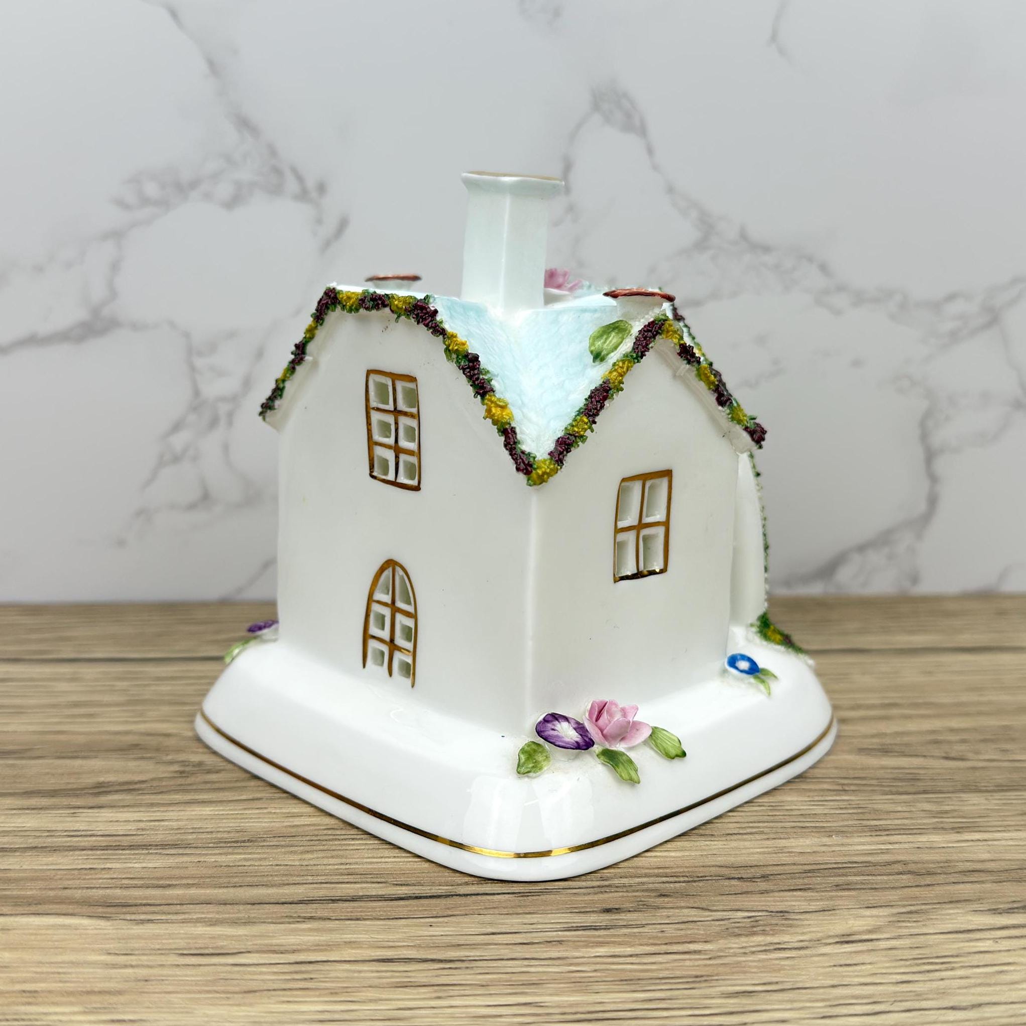Coalport THE BOWER Porcelain Village House Figurine, British Made