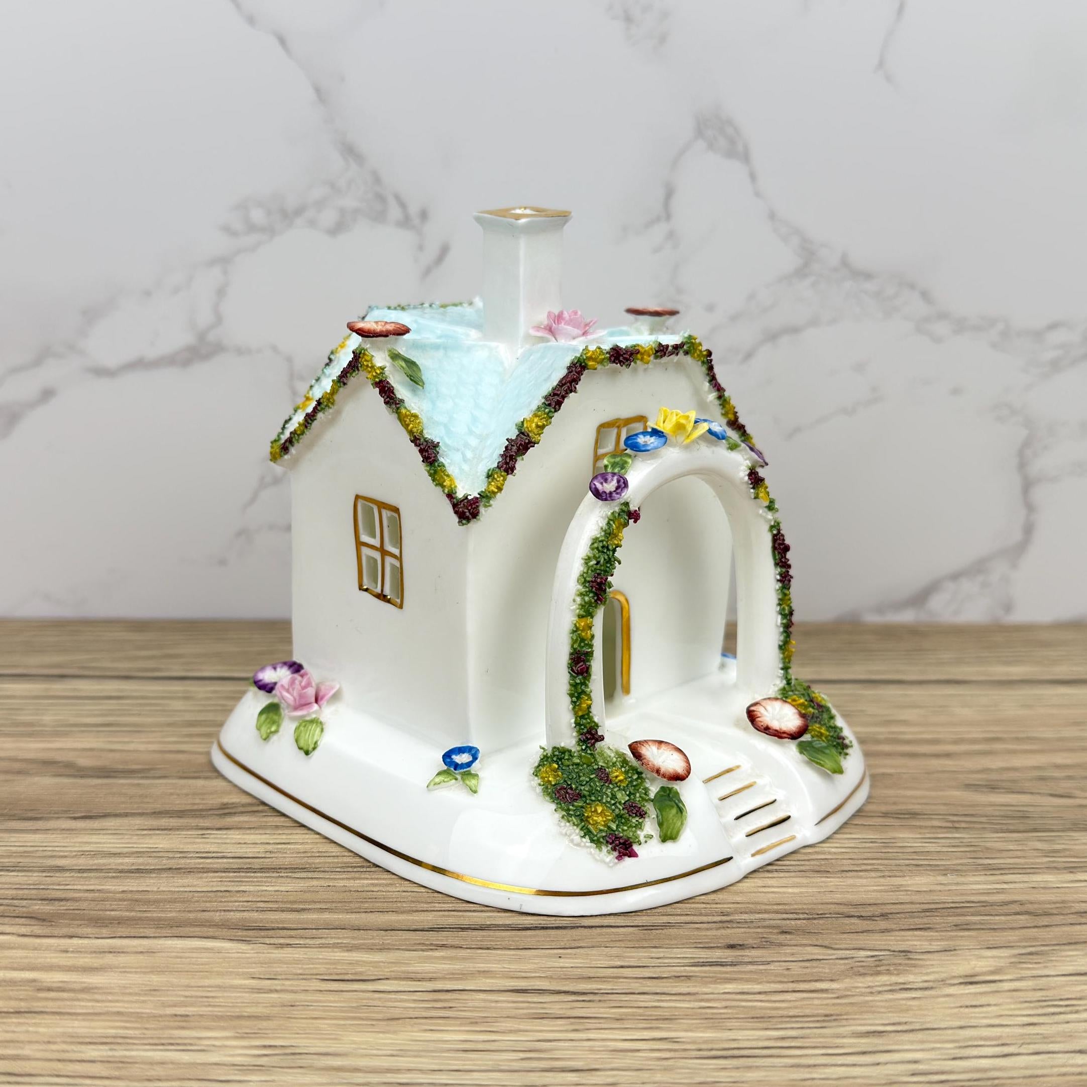 Coalport THE BOWER Porcelain Village House Figurine, British Made