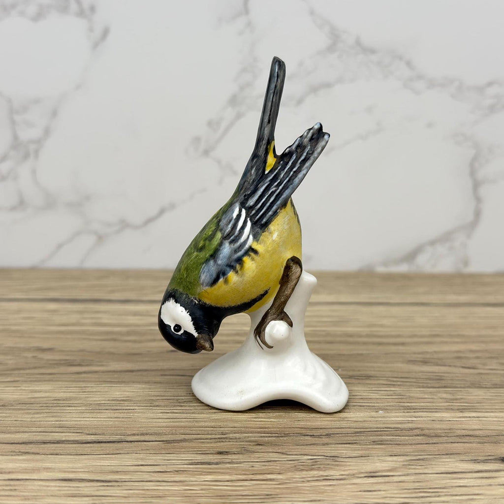 Vintage Goebel Hummel Titmouse Porcelain Bird Figurines, Western Germany