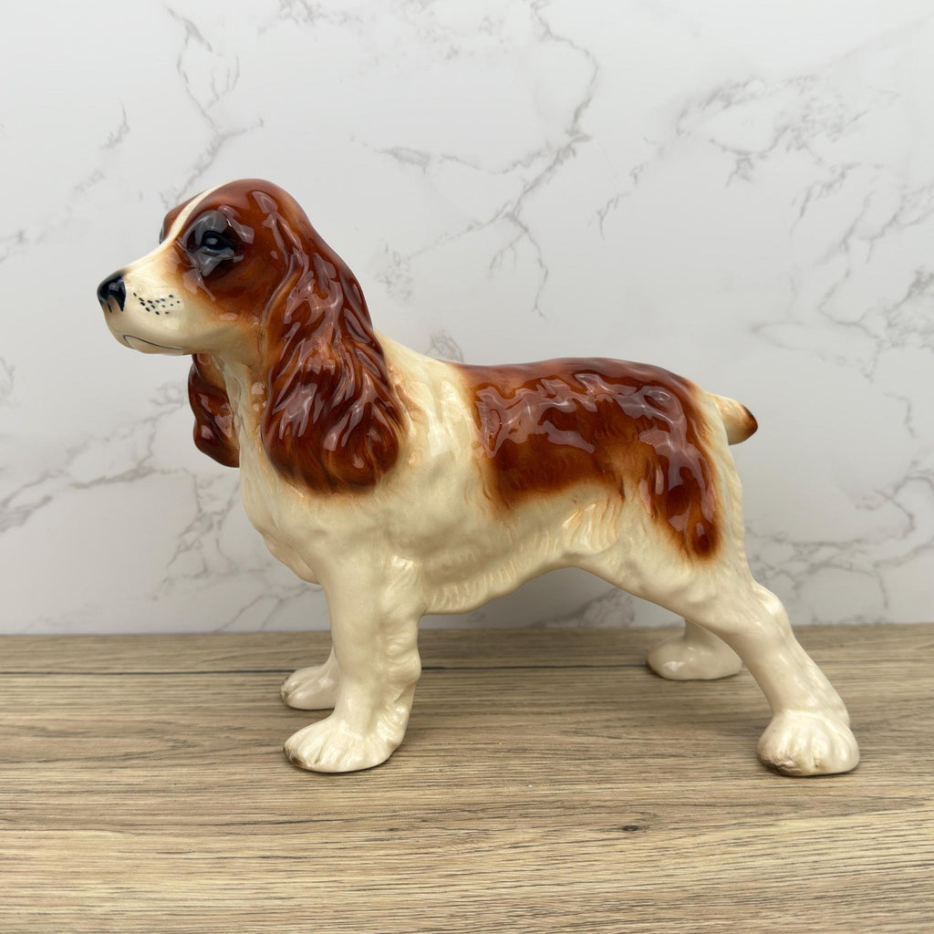 Vintage Coopercraft Ceramic Springer Spaniel Figurine, England