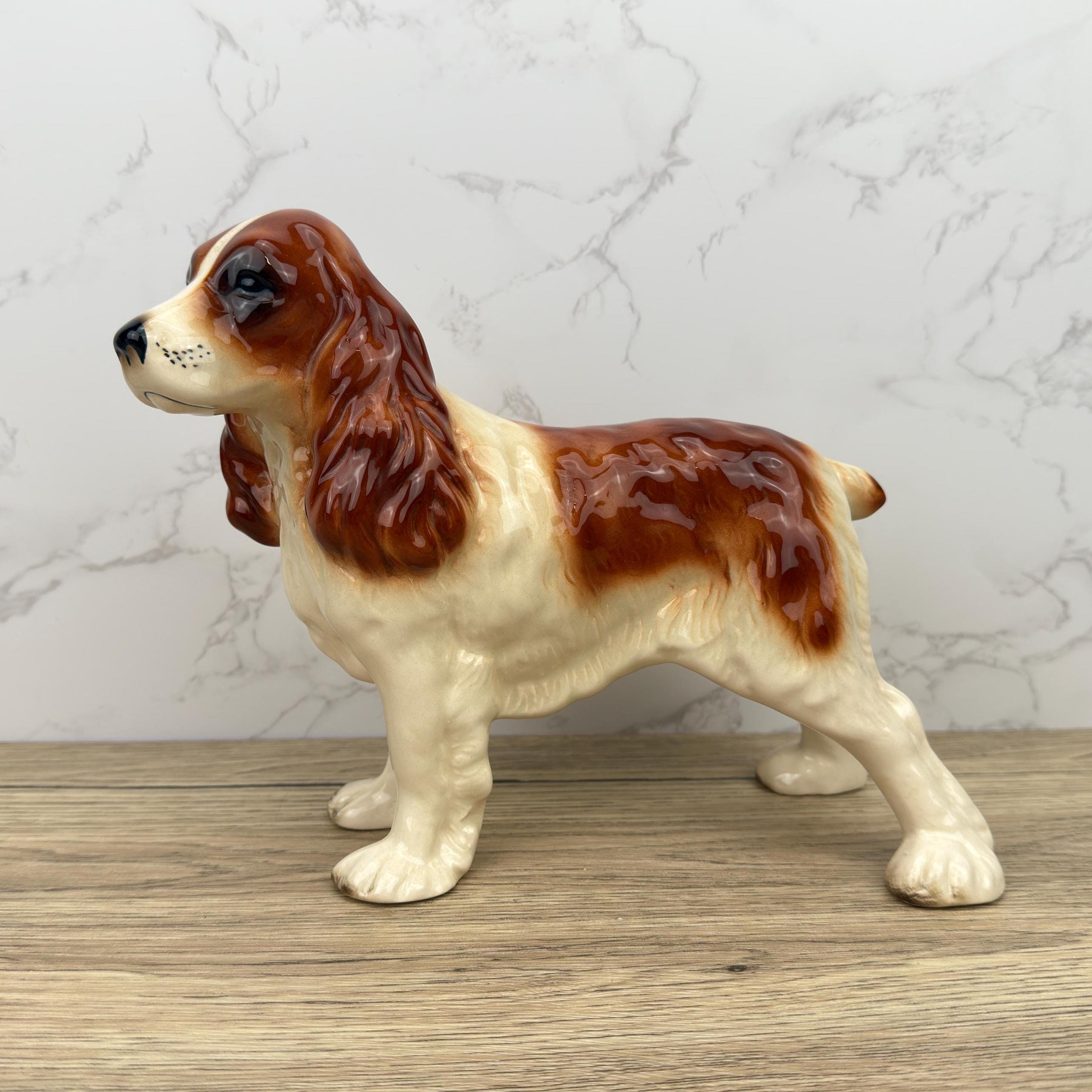 Vintage Coopercraft Ceramic Springer Spaniel Figurine, England