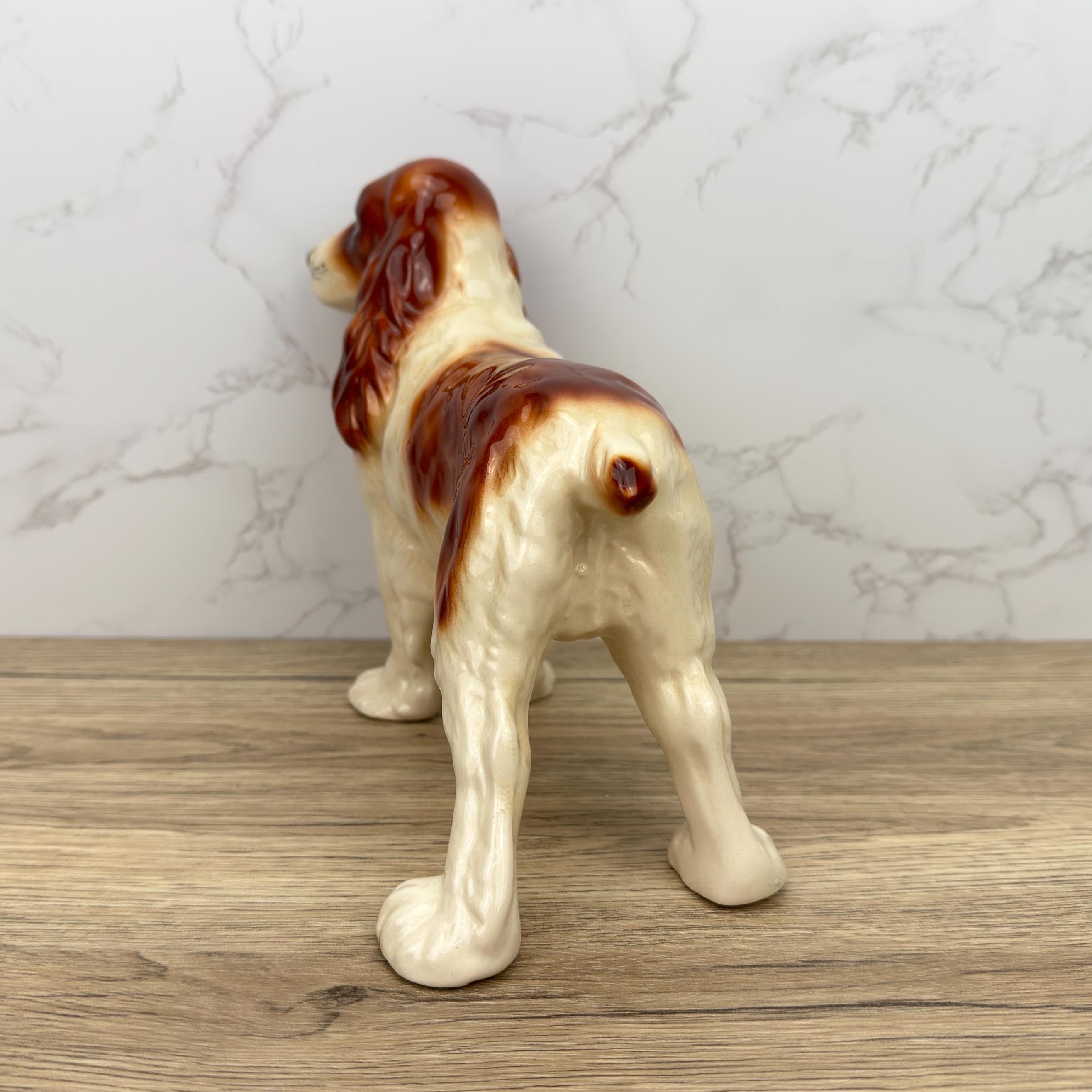 Vintage Coopercraft Ceramic Springer Spaniel Figurine, England