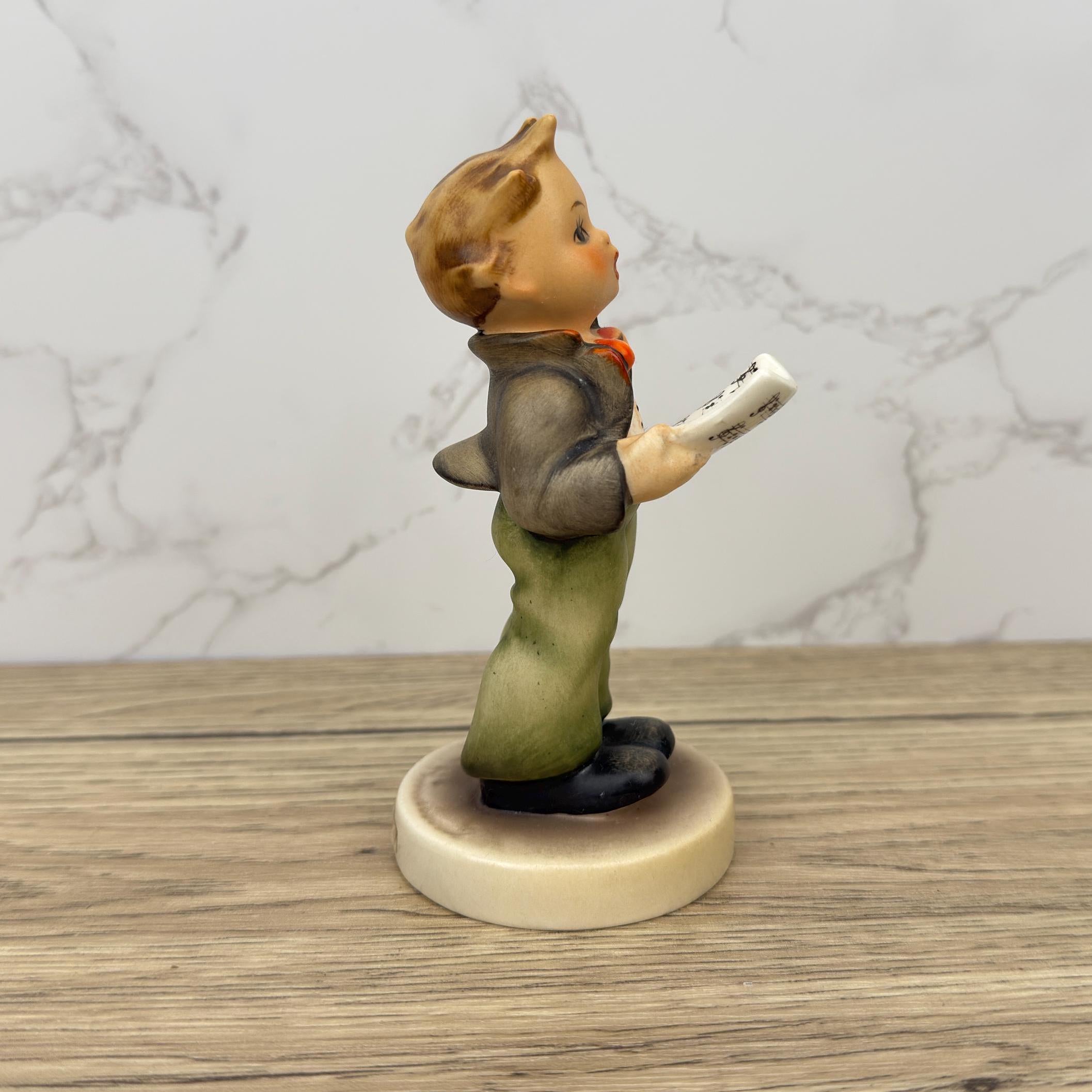 Vintage Porcelain Goebel Hummel #135 The Soloist Figurine 5", Western Germany - Porcelain Hand Made Figurines