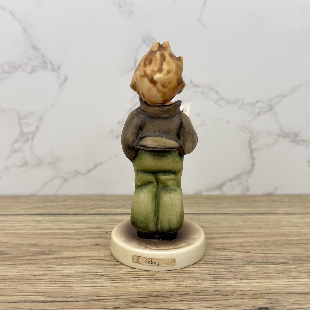 Vintage Porcelain Goebel Hummel #135 The Soloist Figurine 5", Western Germany - Porcelain Hand Made Figurines