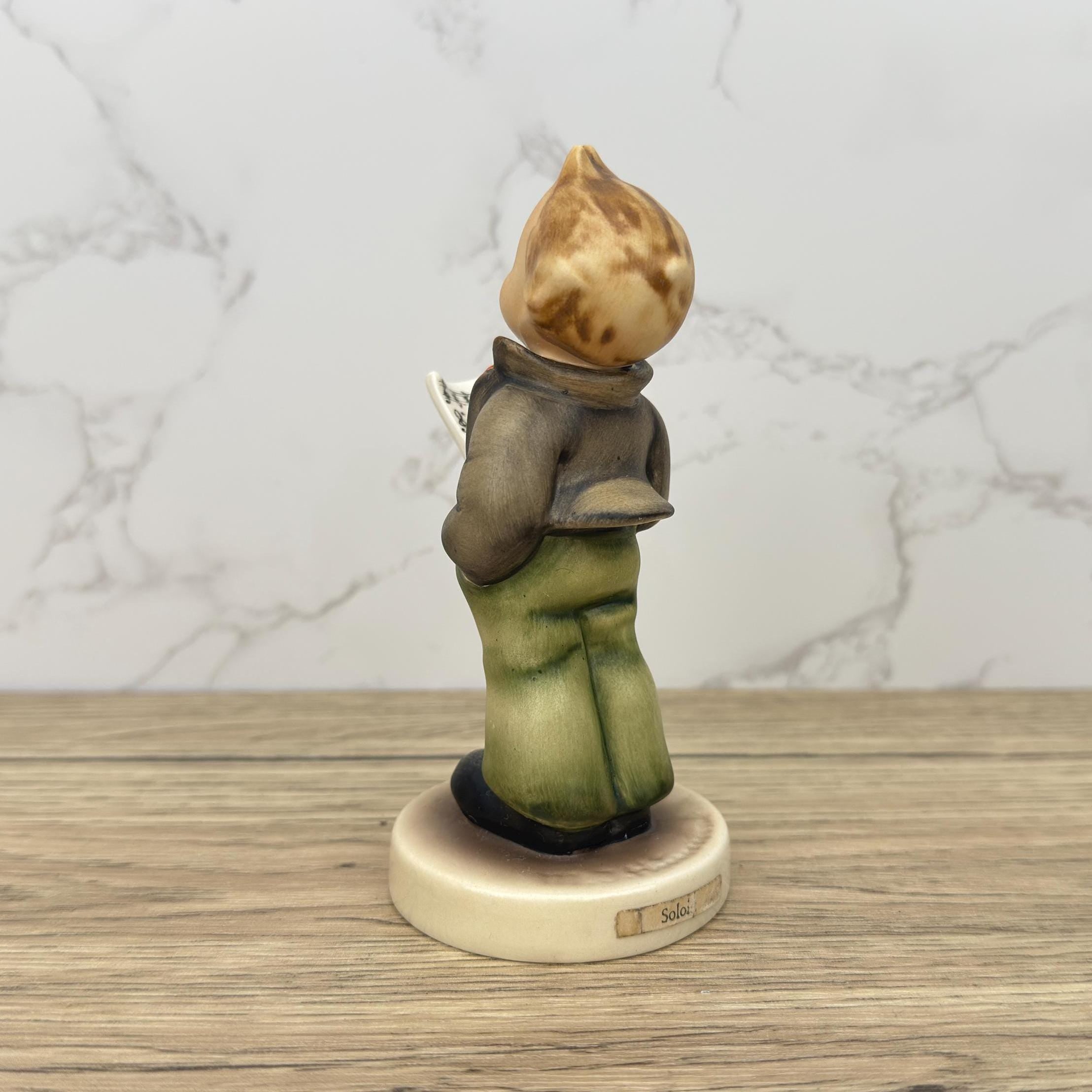 Vintage Porcelain Goebel Hummel #135 The Soloist Figurine 5", Western Germany - Porcelain Hand Made Figurines