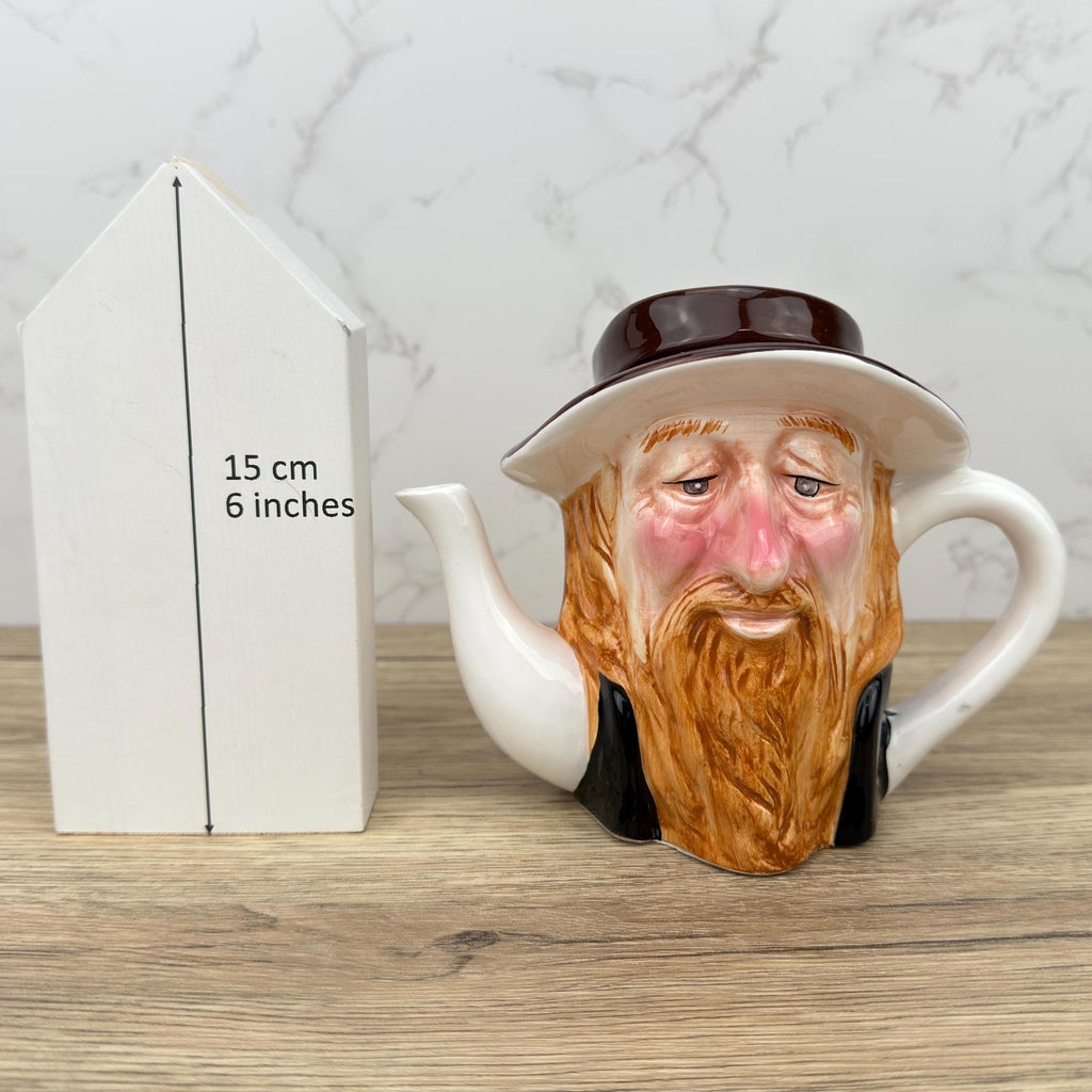 Vintage Fagan Teapot, Charles Dickens Character Toby Jug, Porcelain Home Decor