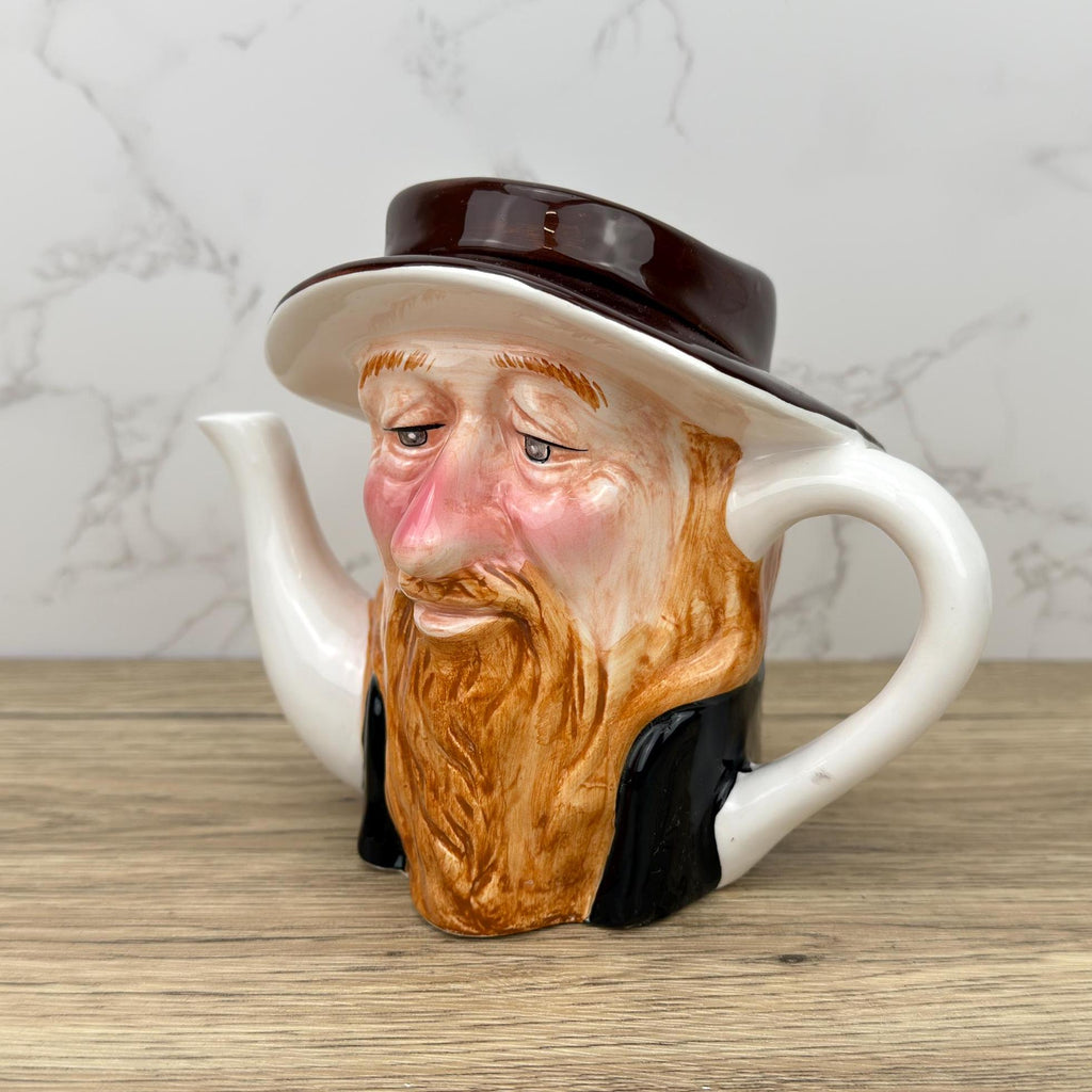 Vintage Fagan Teapot, Charles Dickens Character Toby Jug, Porcelain Home Decor