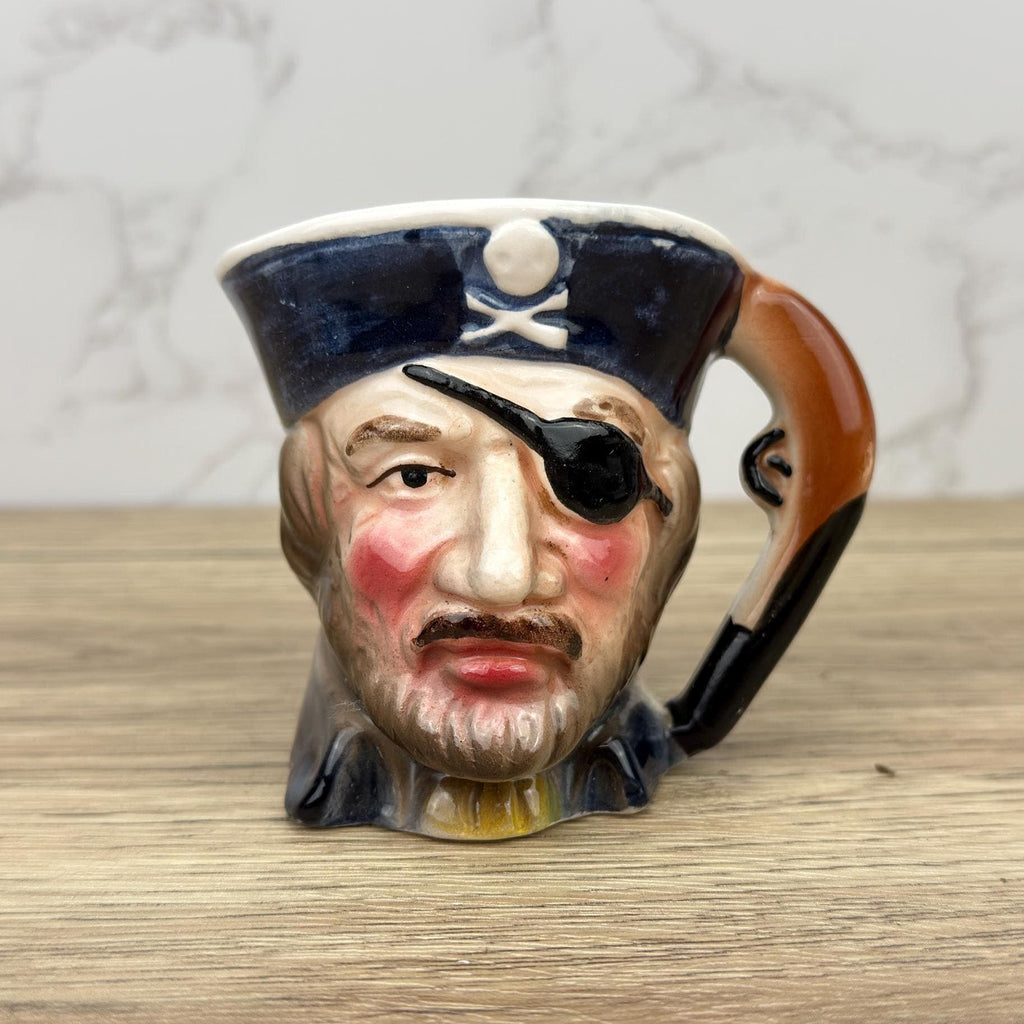 Vintage Pirate Character Toby Jug, Handmade Captain Mug