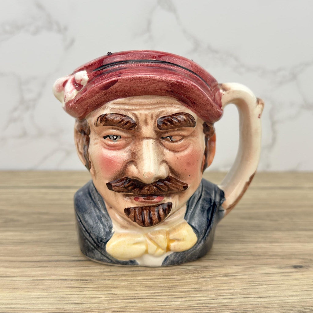Vintage Sailor Toby Mug, Quirky Porcelain Creamer, Home Decor