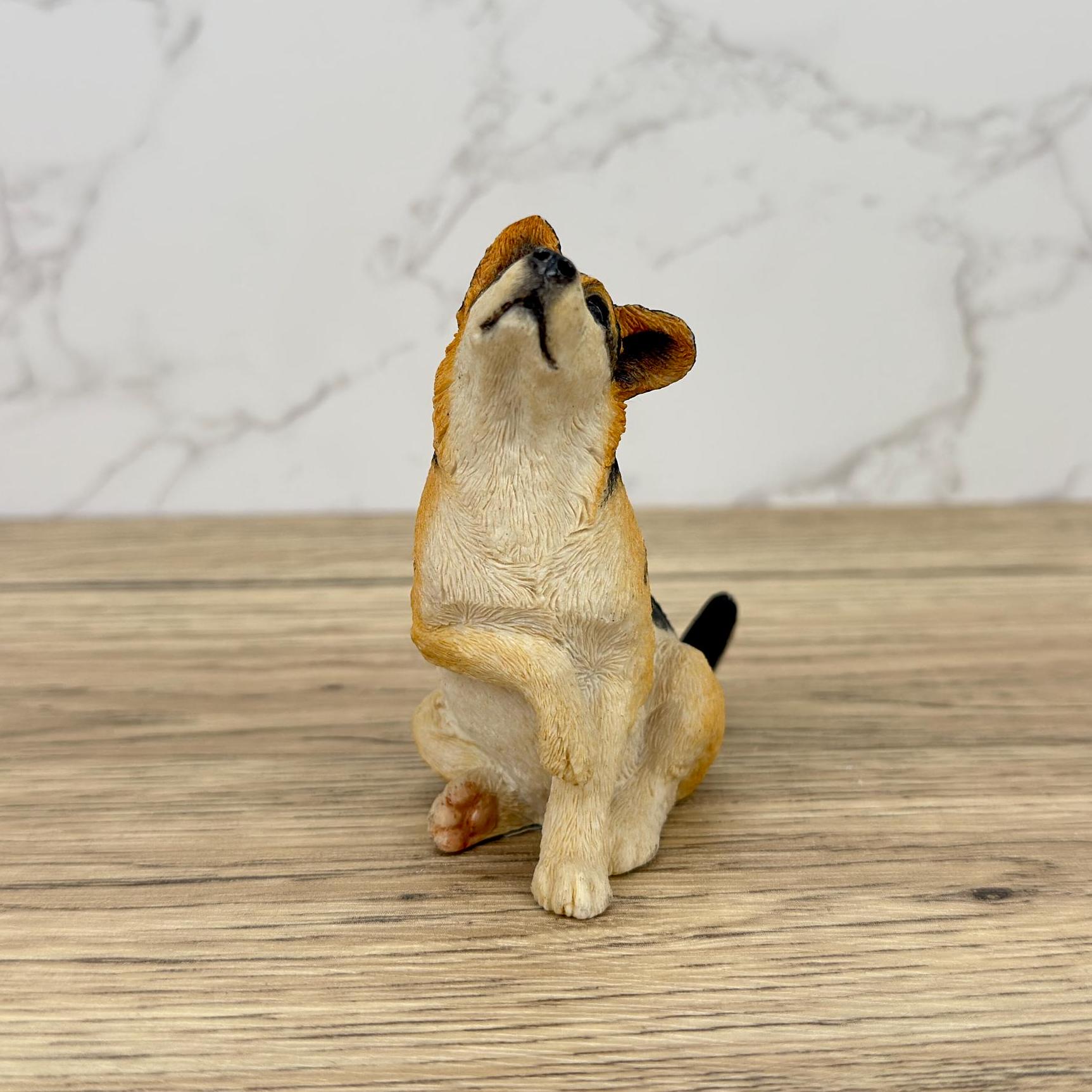 Vintage Sherratt and Simpson German Shepherd Figurine, Resin Dog Collectible