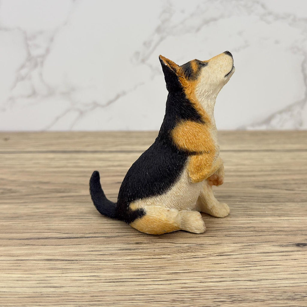 Vintage Sherratt and Simpson German Shepherd Figurine, Resin Dog Collectible