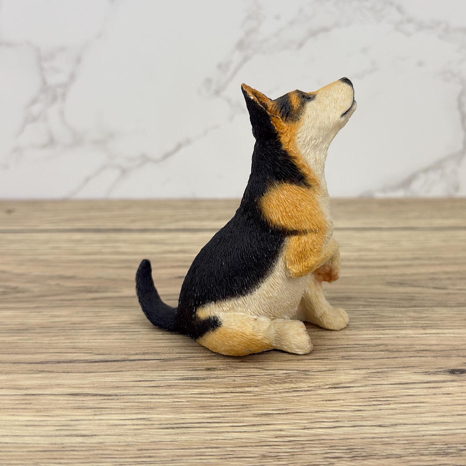 Vintage Sherratt and Simpson German Shepherd Figurine, Resin Dog Collectible