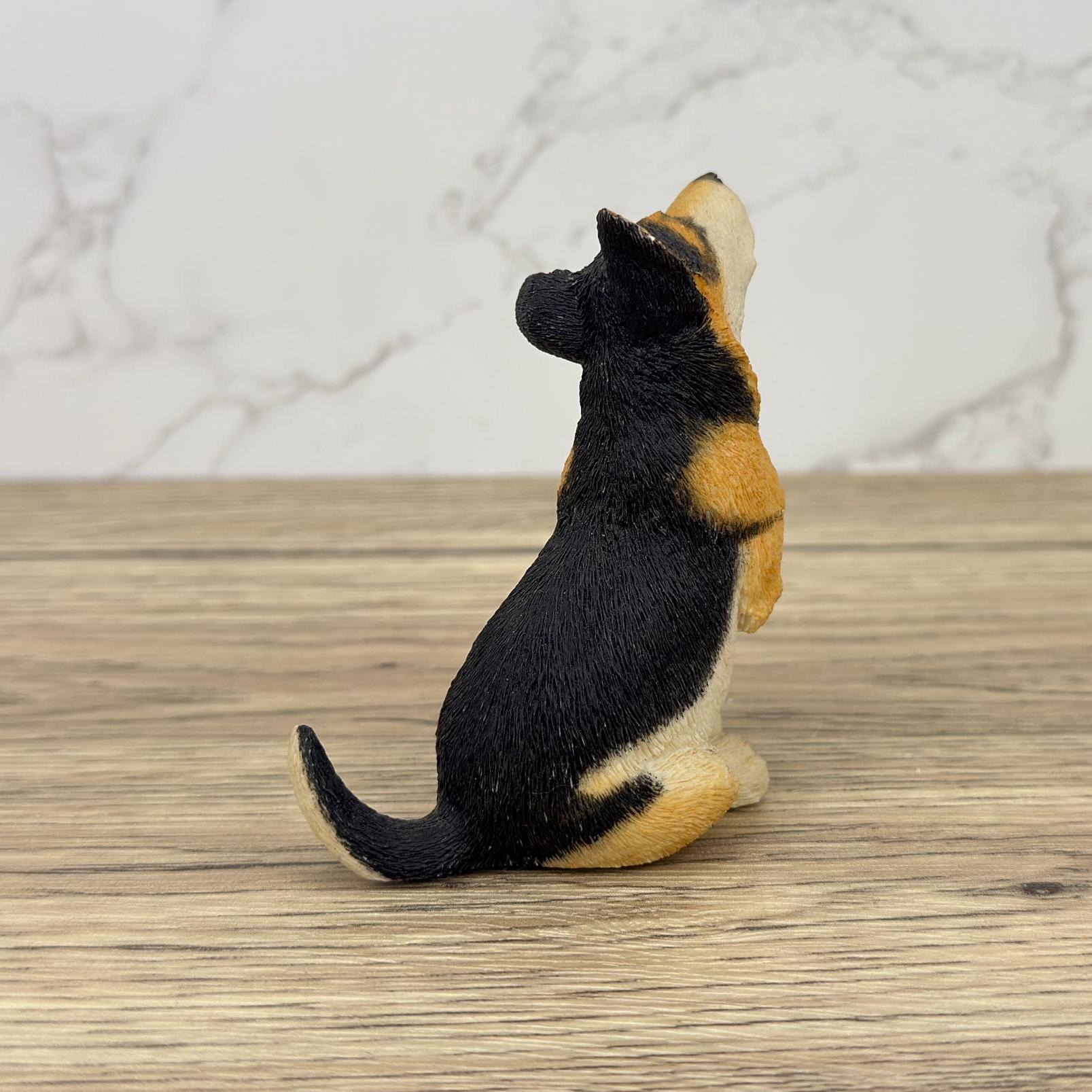 Vintage Sherratt and Simpson German Shepherd Figurine, Resin Dog Collectible