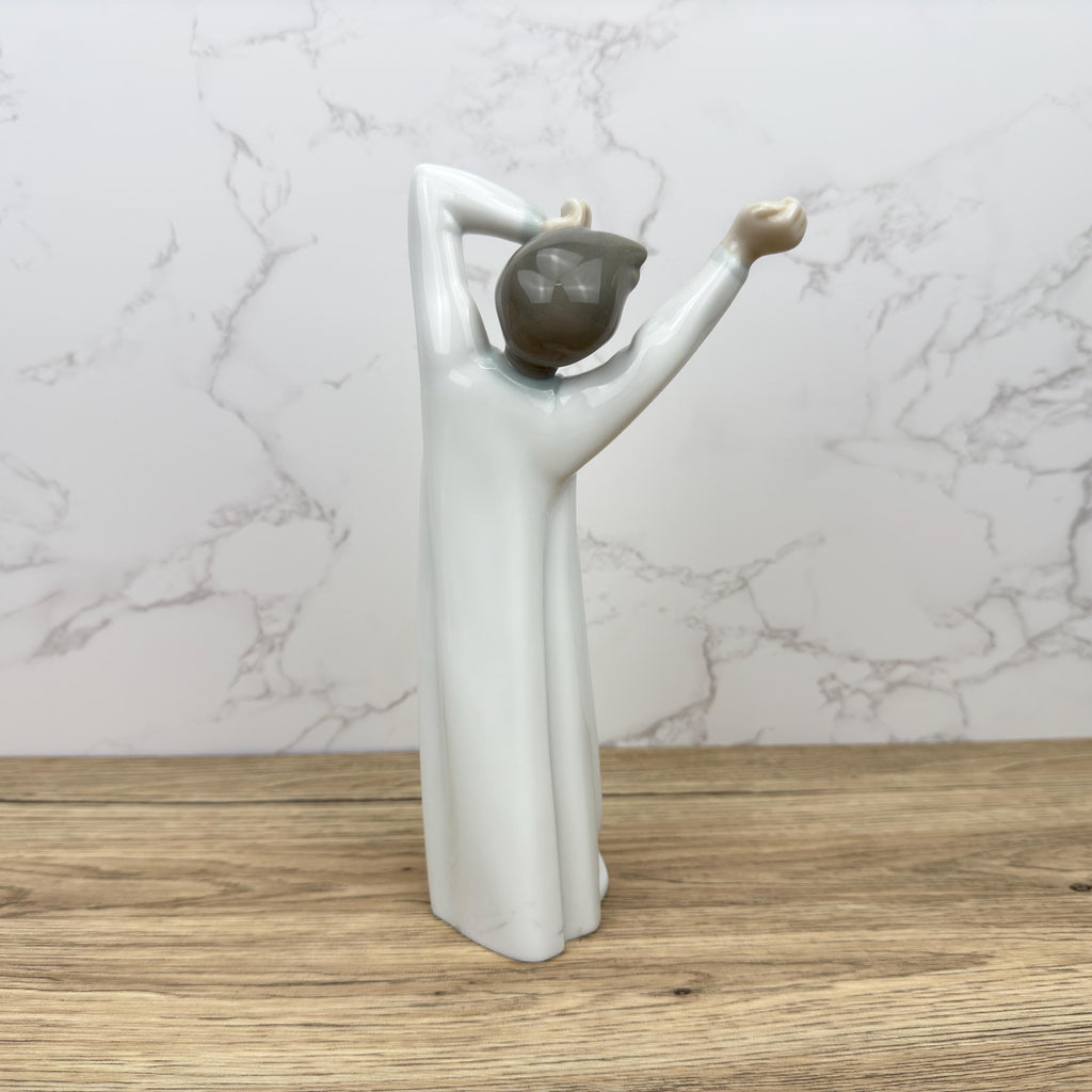 Vintage Lladro Boy Awaking Porcelain Figurine 4870, Collectible Spain