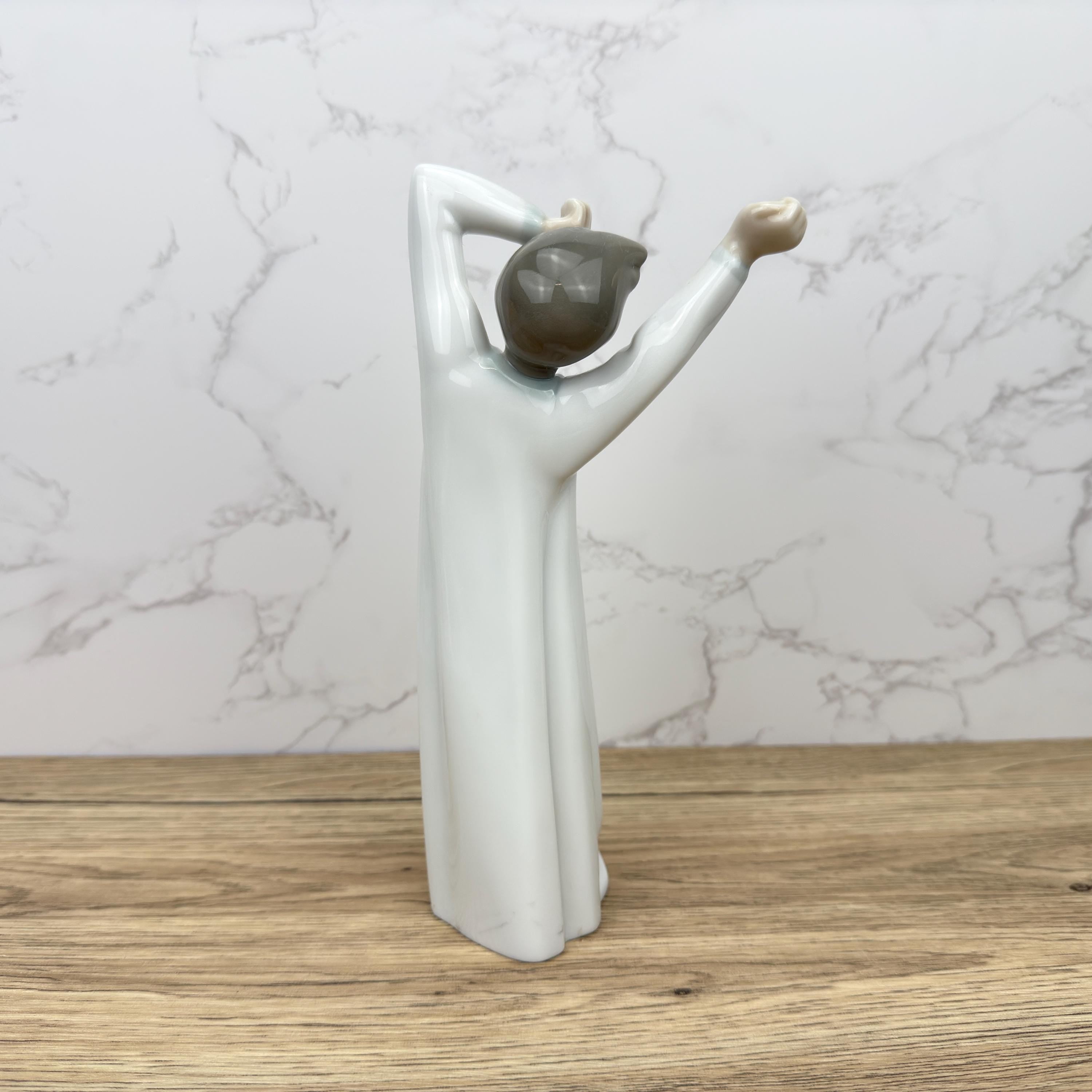 Vintage Lladro Boy Awaking Porcelain Figurine 4870, Collectible Spain