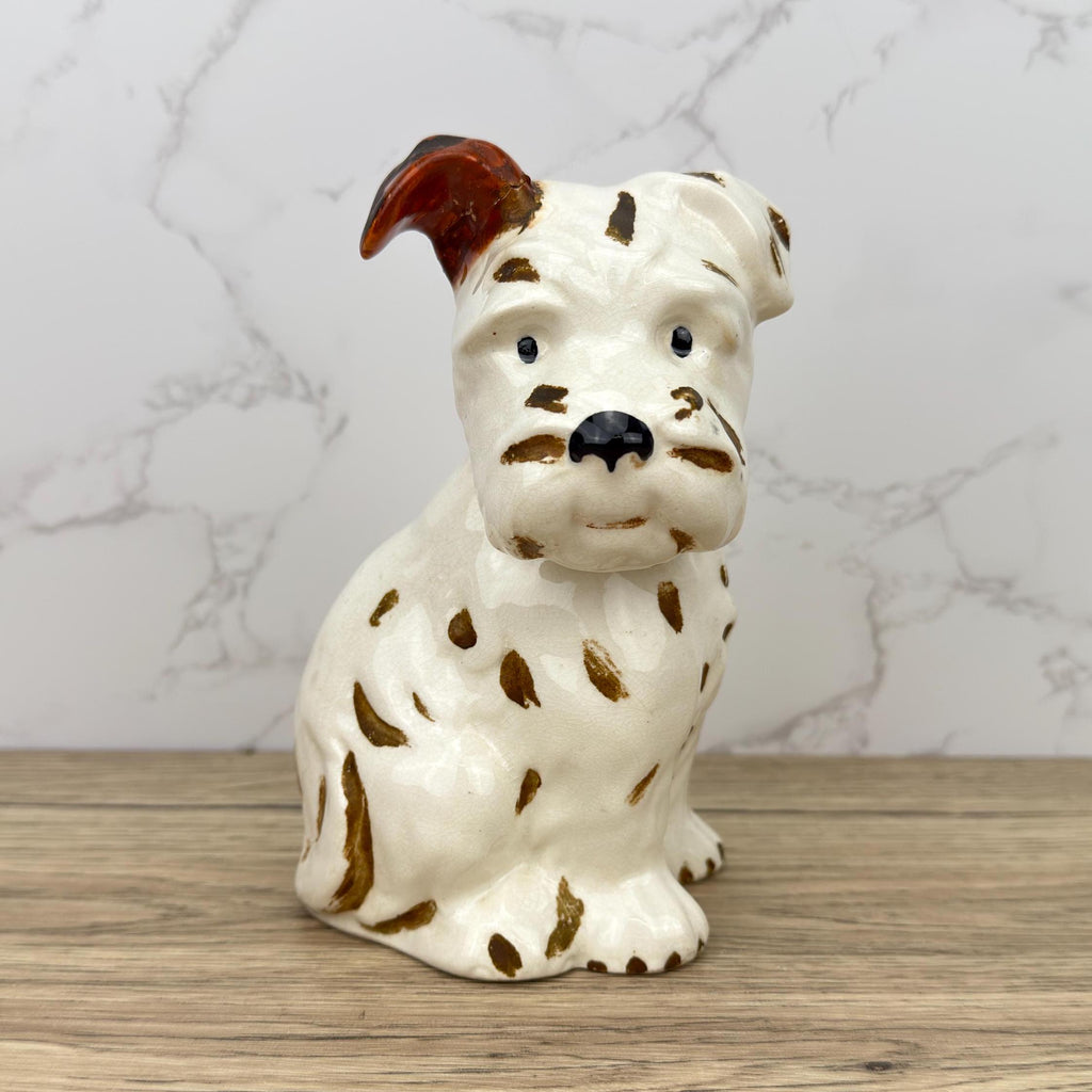 Vintage Beswick Pottery Schnauzer Dog Figurine, Collectible Porcelain Decor