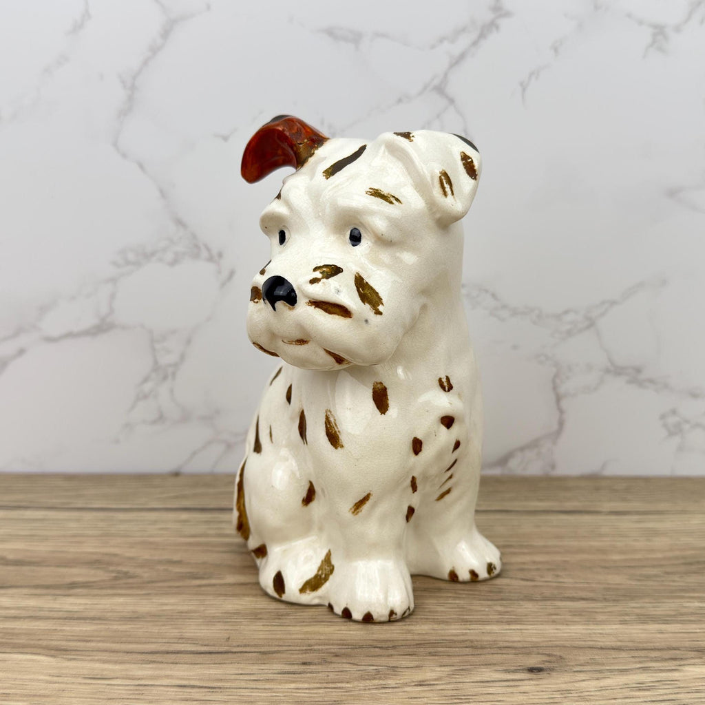 Vintage Beswick Pottery Schnauzer Dog Figurine, Collectible Porcelain Decor