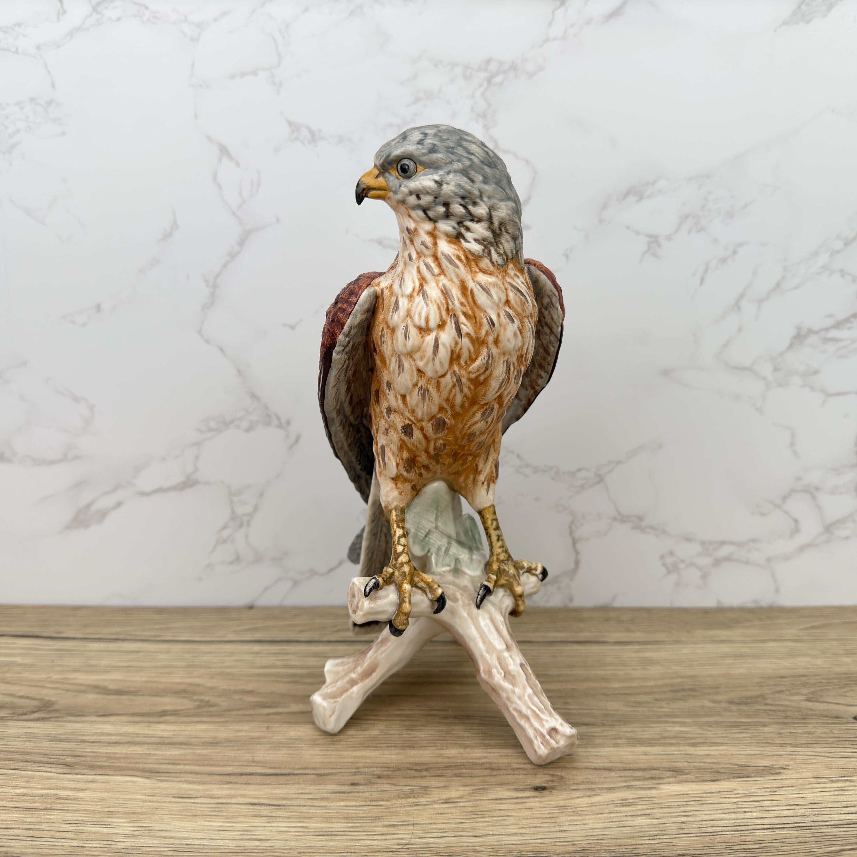 Vintage Goebel Hummel Falcon Porcelain Sculpture, Western Germany, 1969