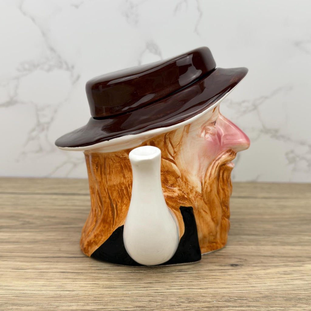 Vintage Fagan Teapot, Charles Dickens Character Toby Jug, Porcelain Home Decor