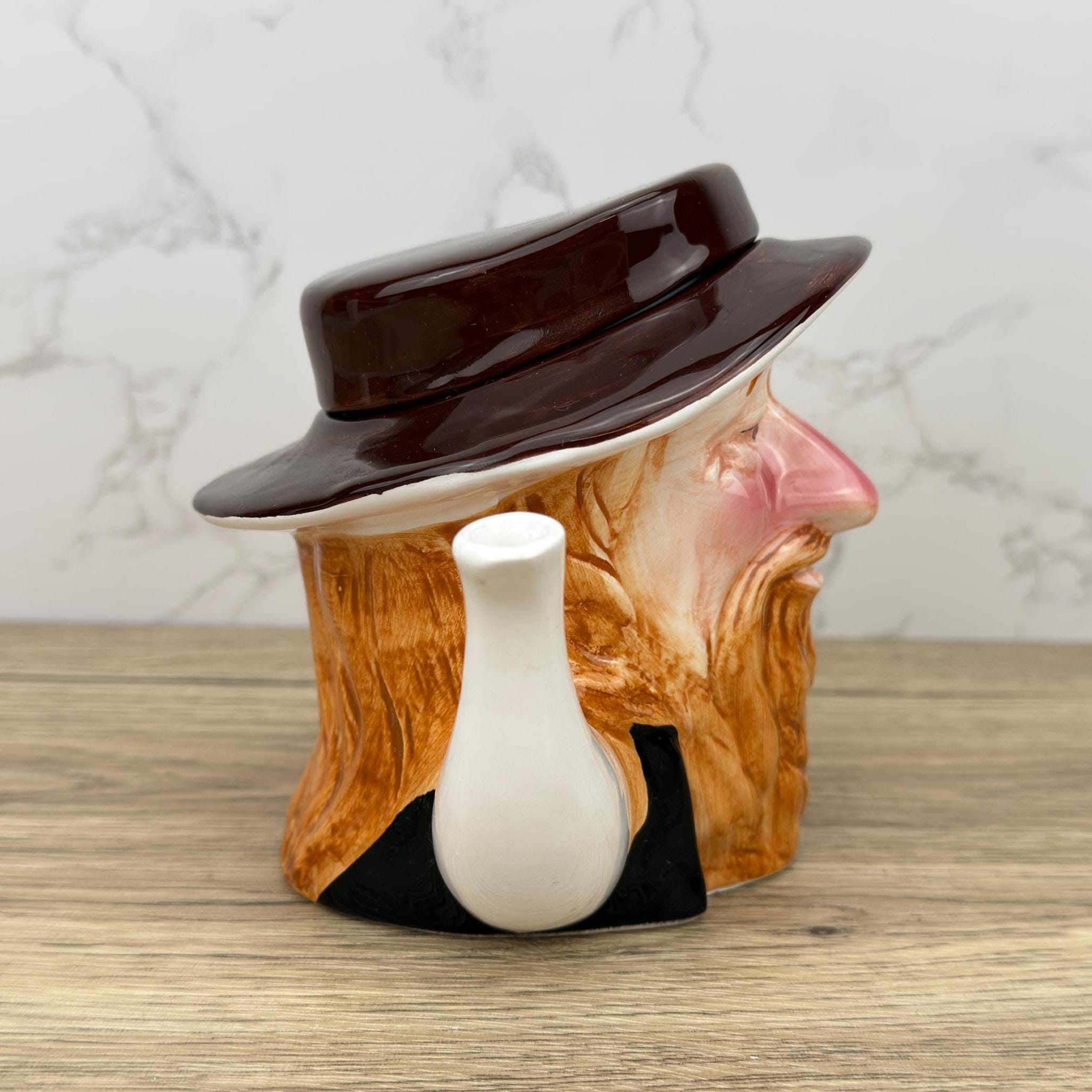 Vintage Fagan Teapot, Charles Dickens Character Toby Jug, Porcelain Home Decor